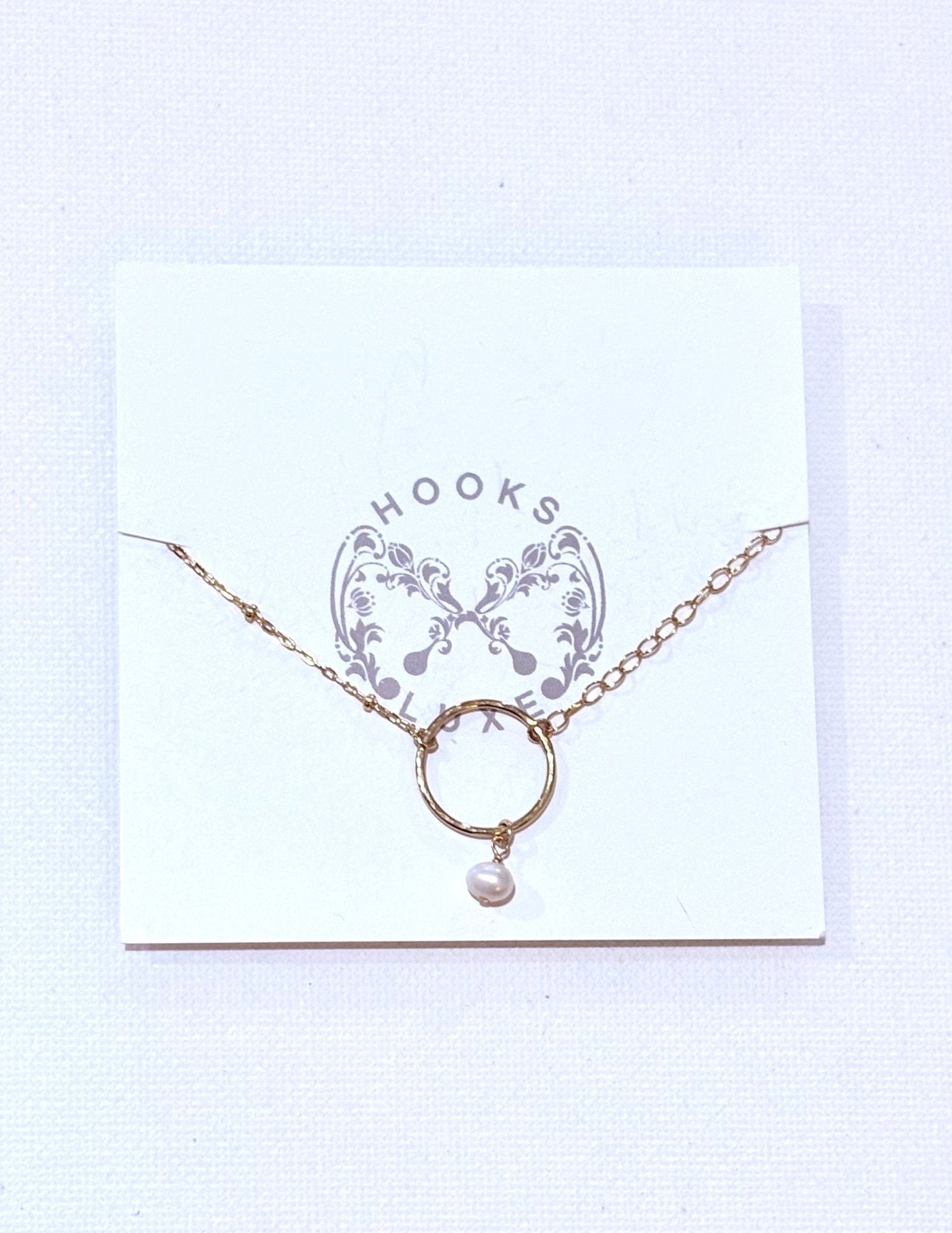 Hammered Circle Charm Bracelets - Hooks and Luxe - Blue Cava