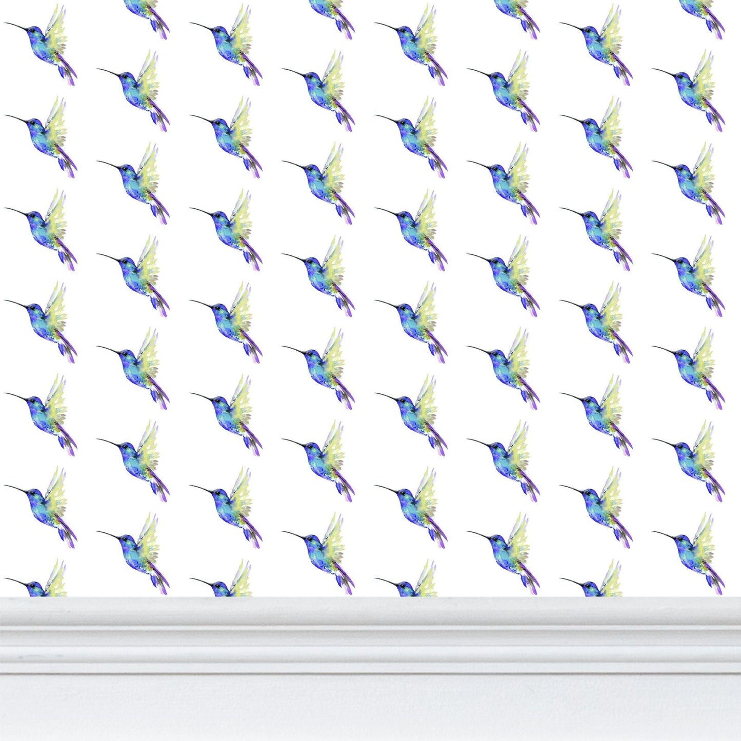 Hummingbird Premium Wallpaper - Blue Cava
