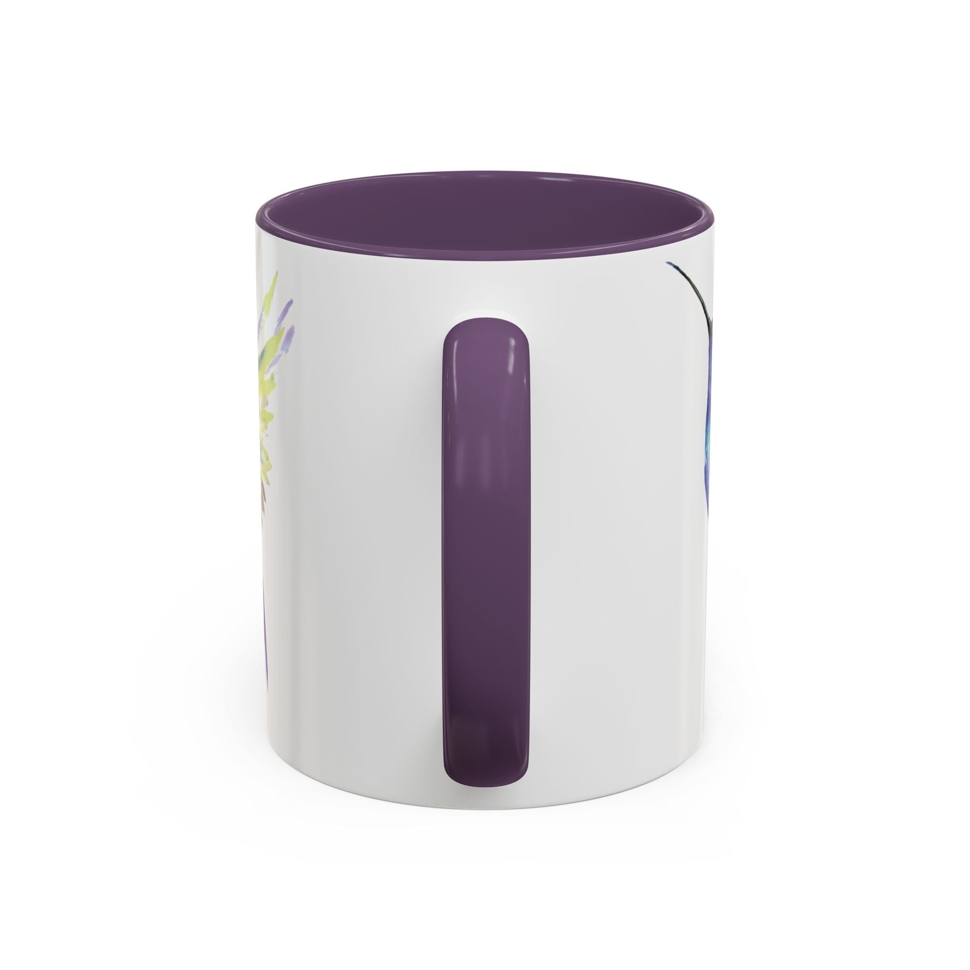 Hummingbird Two Tone Ceramic Mug - 11oz & 15oz - Blue Cava