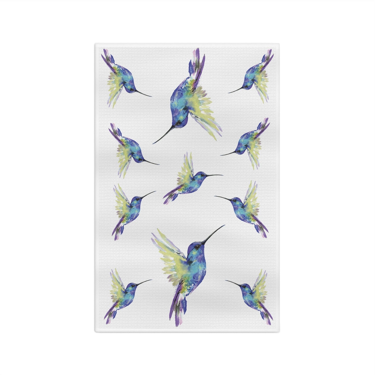 Hummingbirds Microfiber Microfiber Towel - Blue Cava