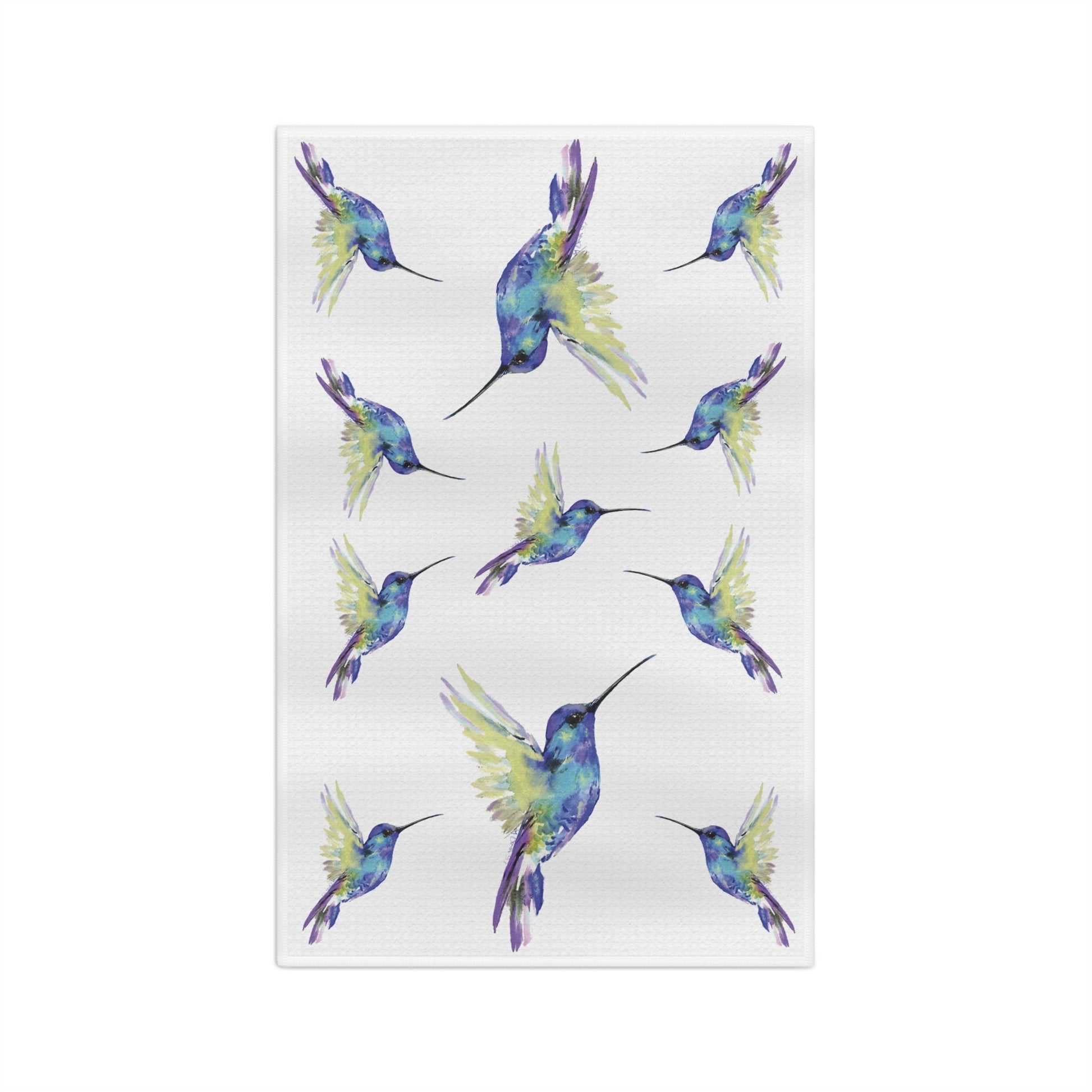 Hummingbirds Microfiber Microfiber Towel - Blue Cava