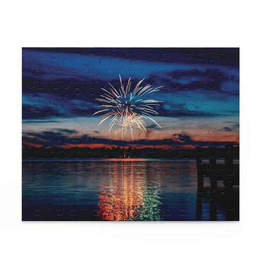 July 4th Firework Puzzles - Blue Cava