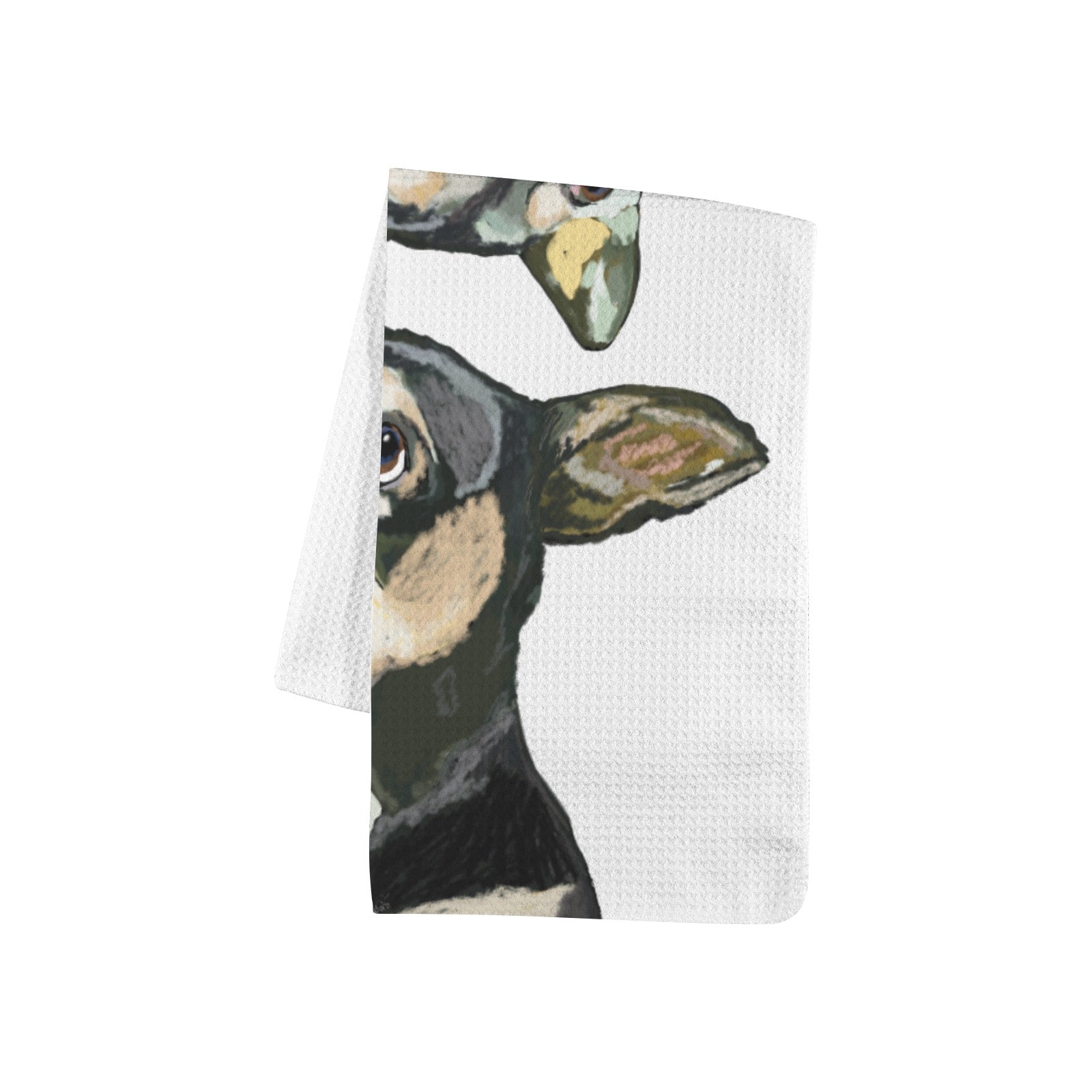Kitchen Hand Towel 40X60cm (One Side)(1pc) Made in USA - Blue Cava