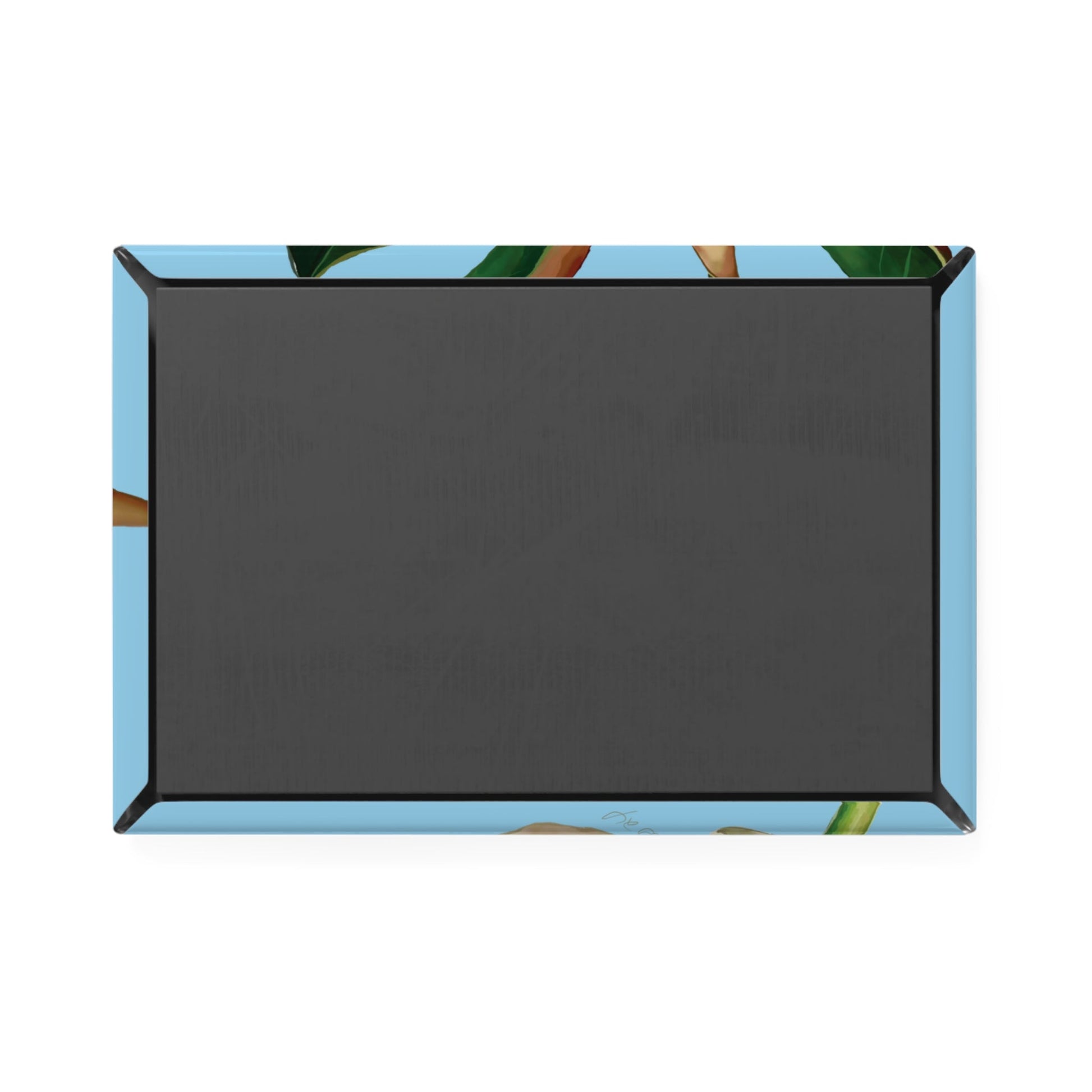 Magnolia Button Magnet, Rectangle (1 & 10 pcs) - Blue Cava