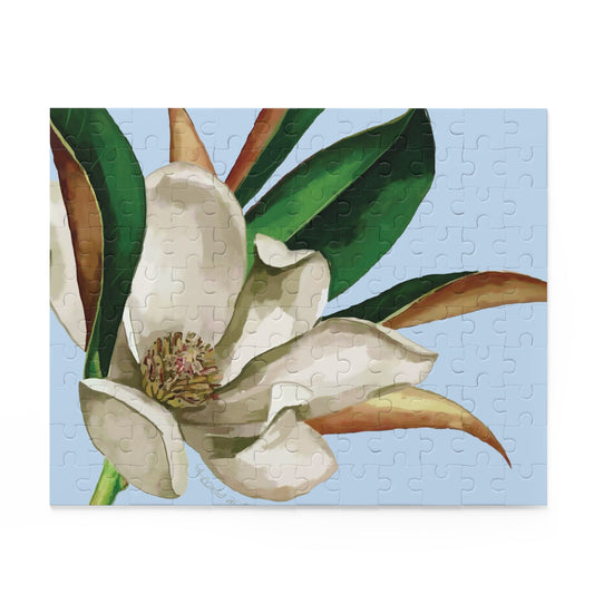 Magnolia Puzzle - 120, 252, 500 - Pieces - Blue Cava