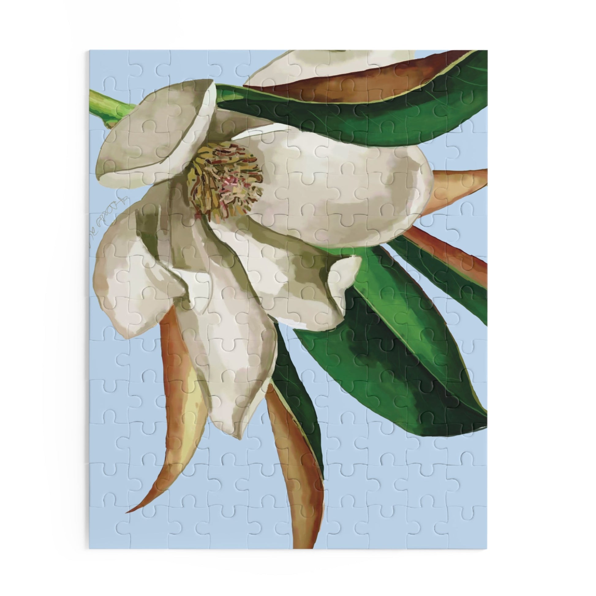 Magnolia Puzzle - 120, 252, 500 - Pieces - Blue Cava