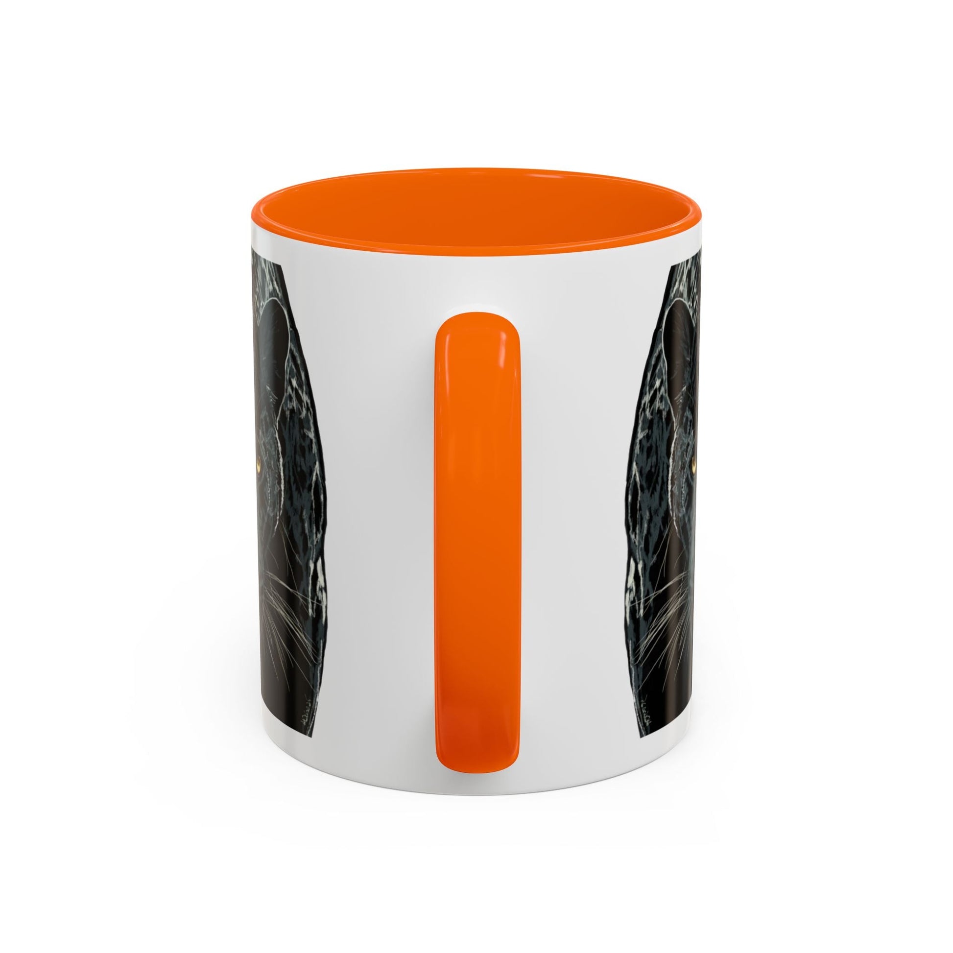 Majestic Black Panther Two Tone Coffee Mug - 11 oz & 15 oz - Blue Cava
