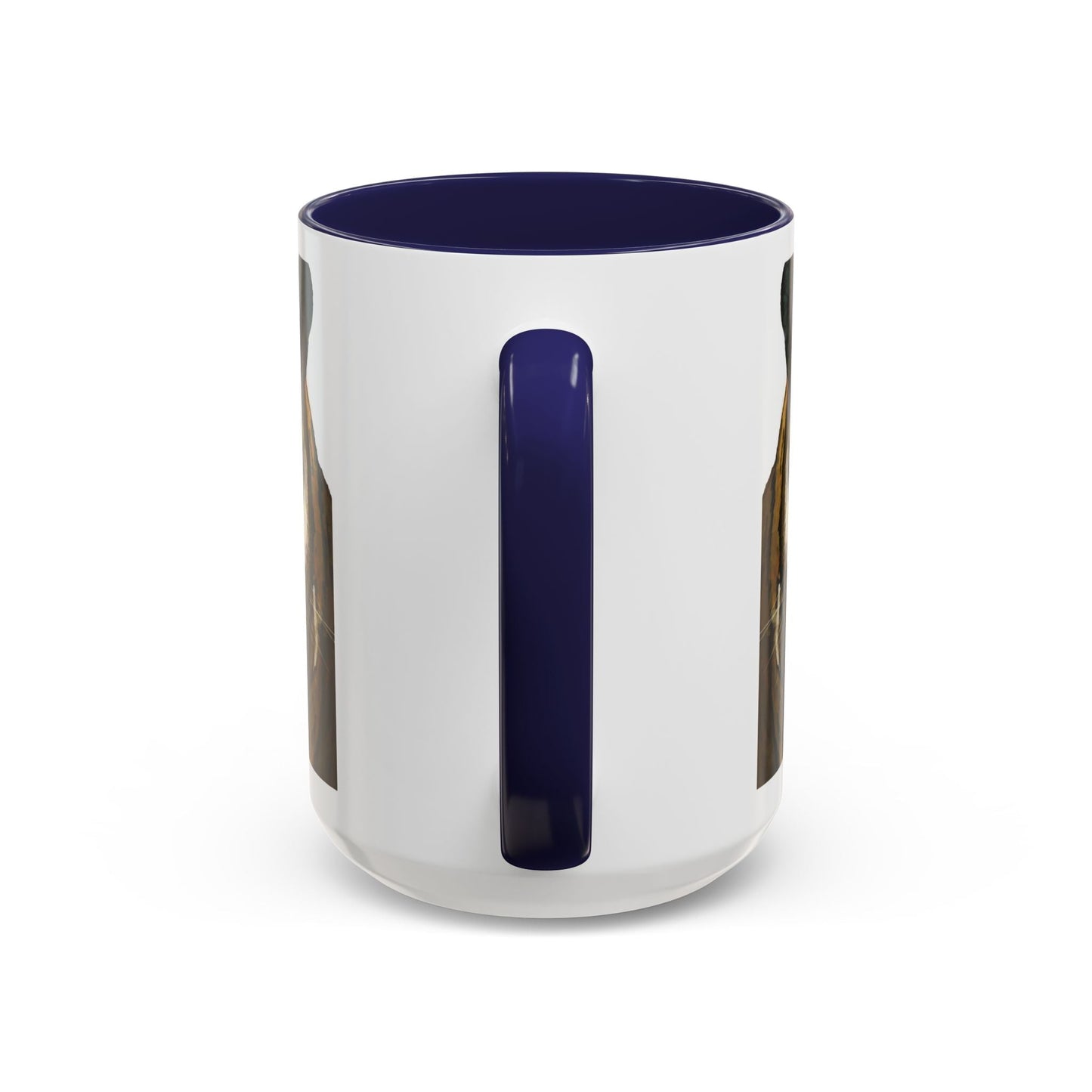 Majestic Tiger Two Tone Ceramic Coffee Mug - 11 oz & 15 oz - Blue Cava