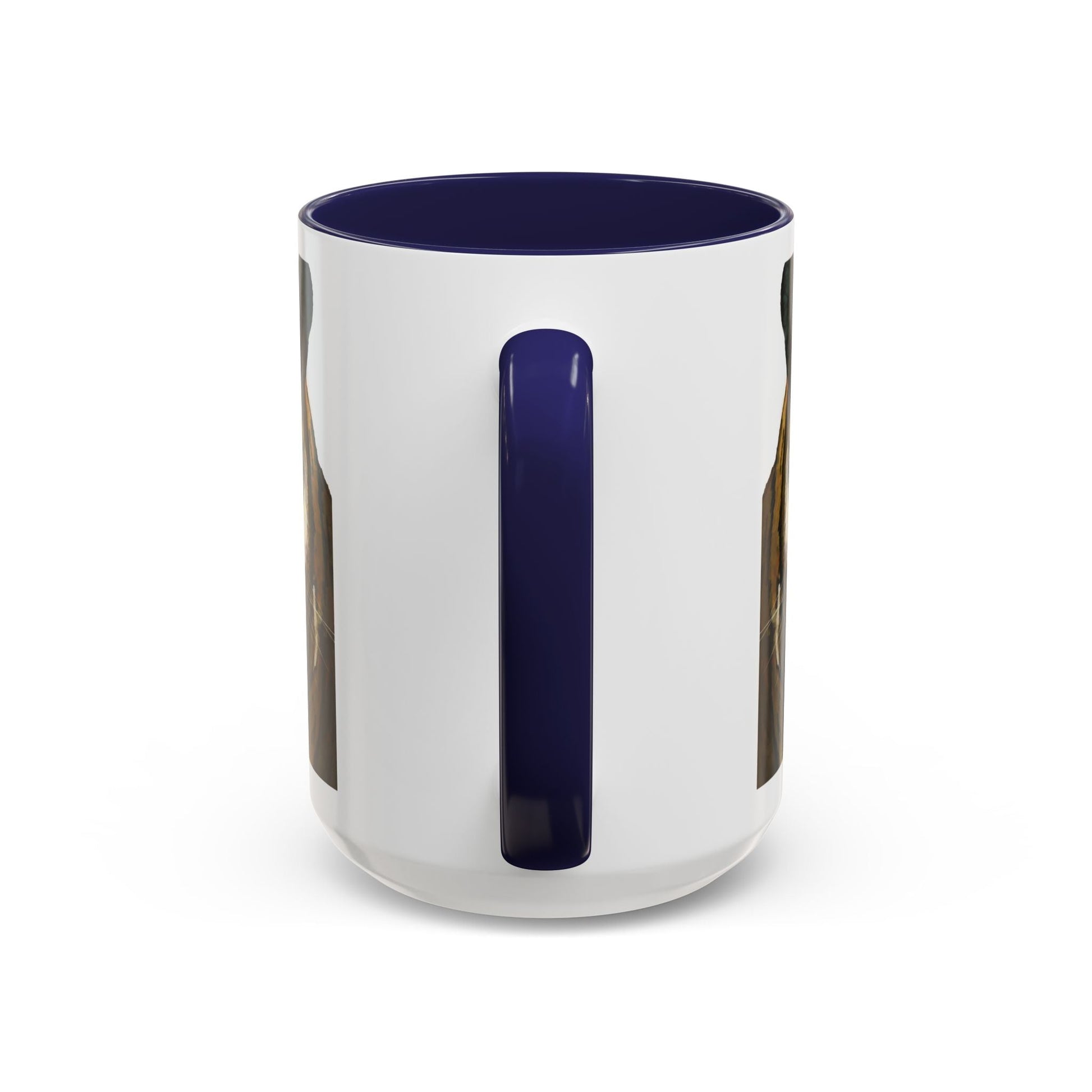Majestic Tiger Two Tone Ceramic Coffee Mug - 11 oz & 15 oz - Blue Cava