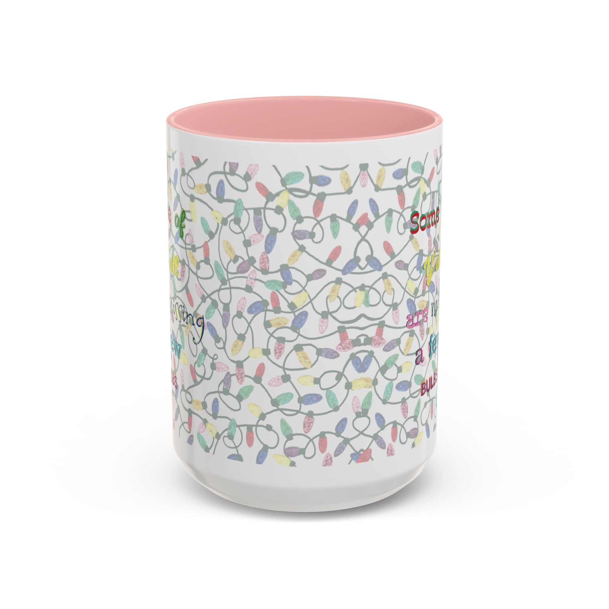 Missing Bulbs Christmas Accent Coffee Mug (11 oz & 15oz) - Blue Cava