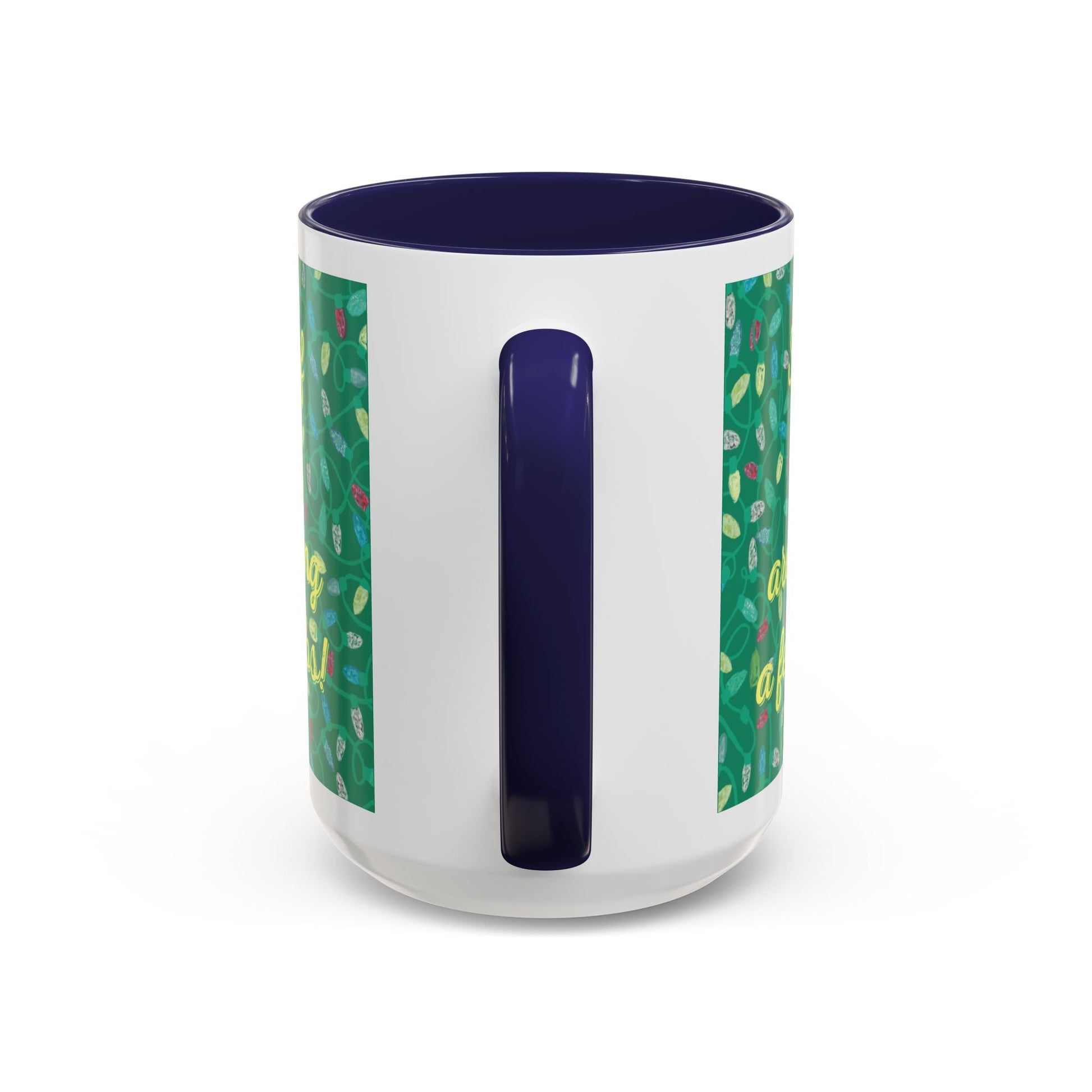 Missing Christmas Bulbs Accent Coffee Mug (11os & 15oz) - Blue Cava
