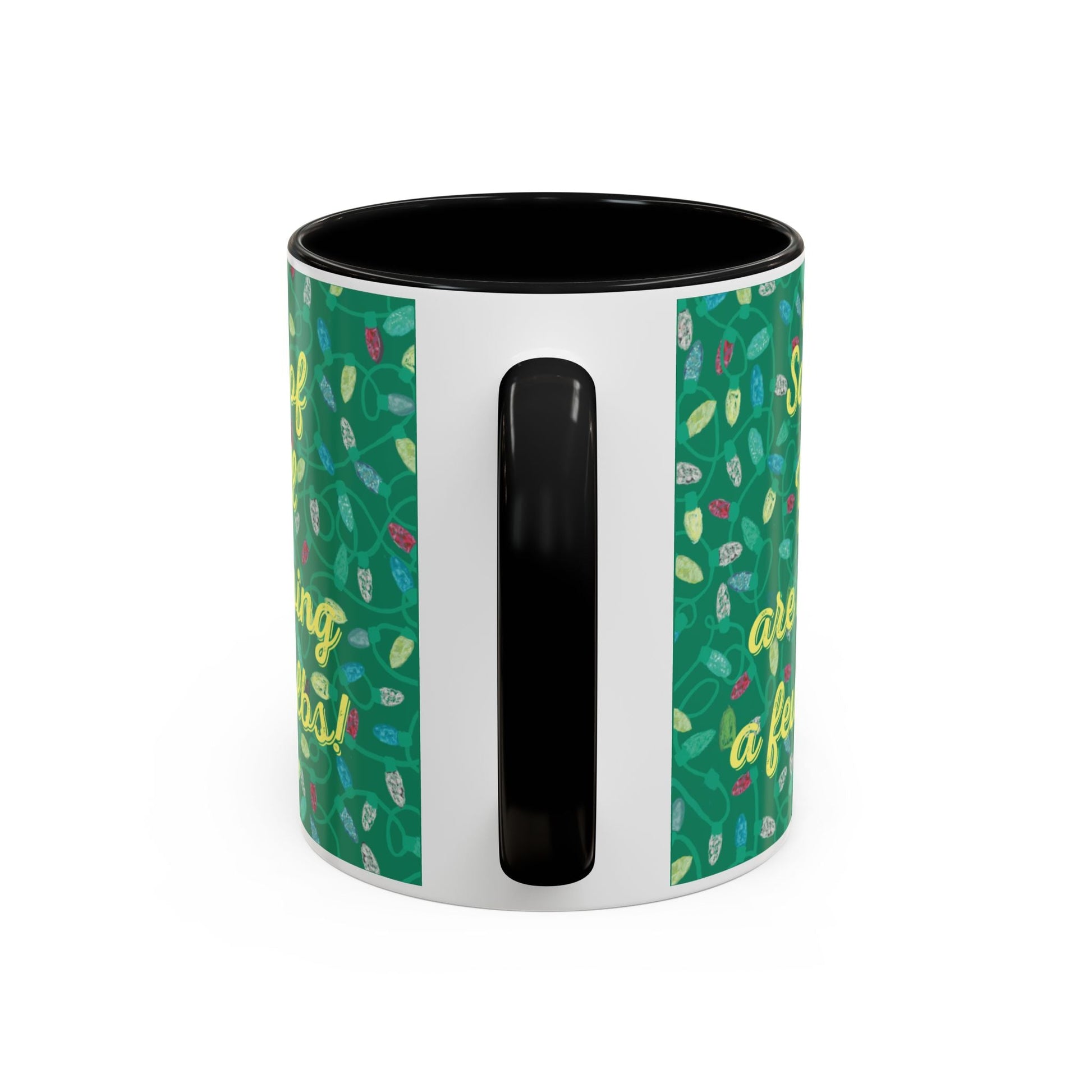 Missing Christmas Bulbs Accent Coffee Mug (11os & 15oz) - Blue Cava