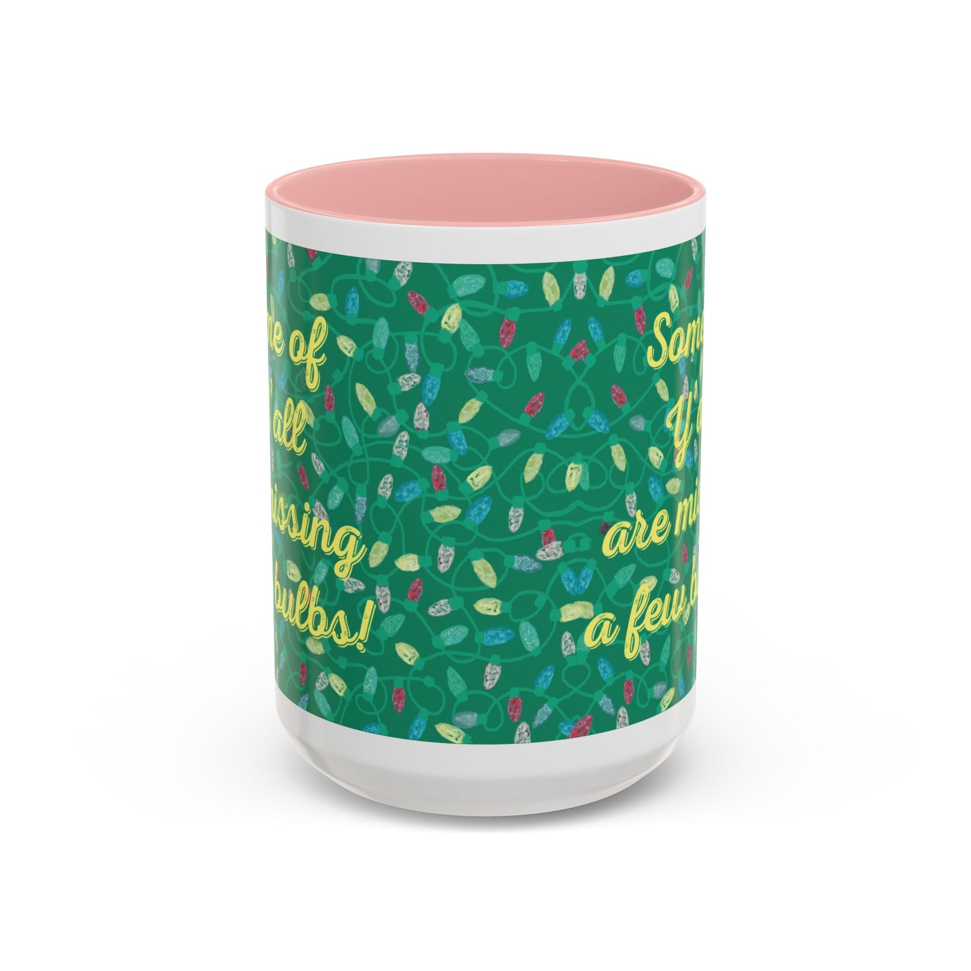Missing Christmas Bulbs Accent Coffee Mug (11os & 15oz) - Blue Cava