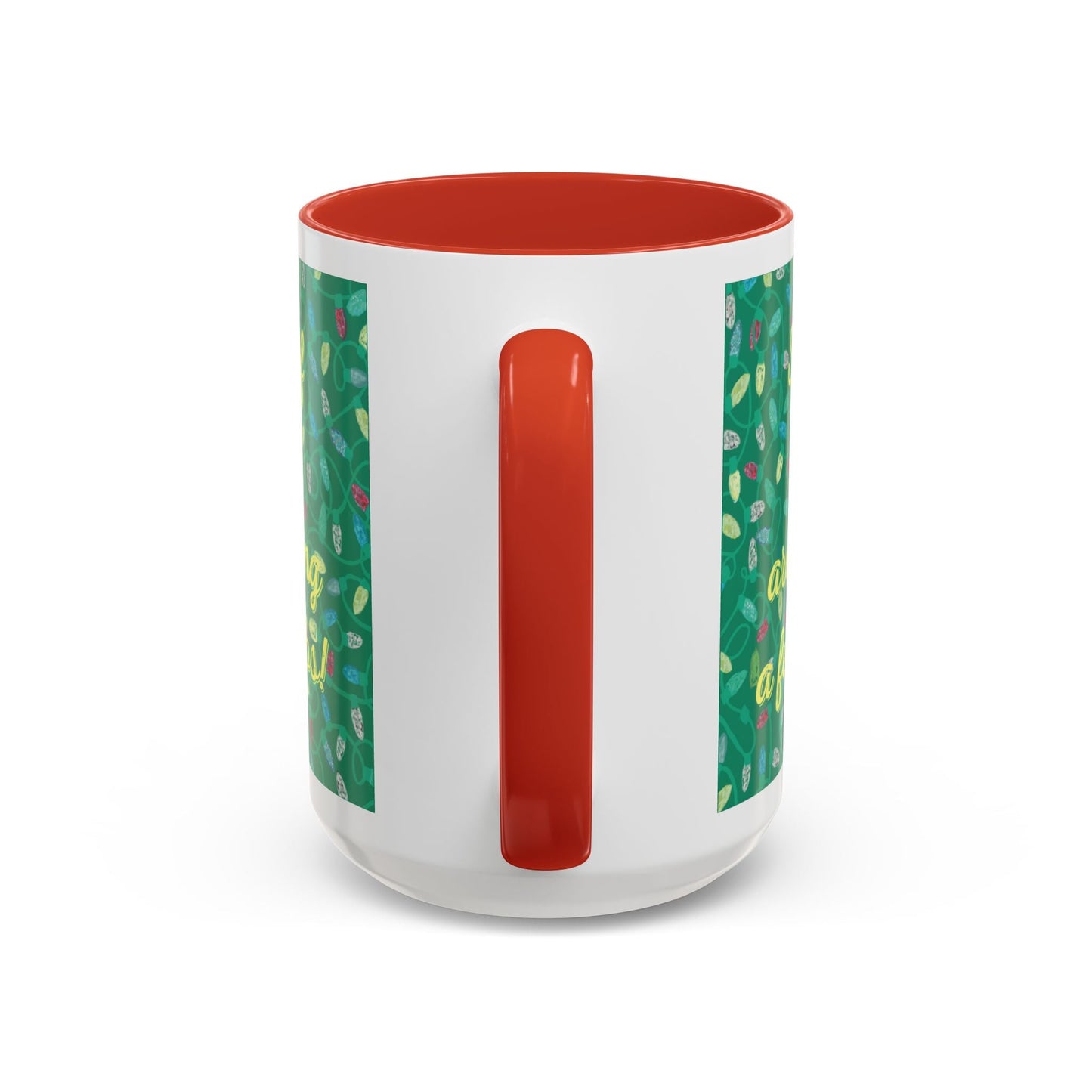 Missing Christmas Bulbs Accent Coffee Mug (11os & 15oz) - Blue Cava