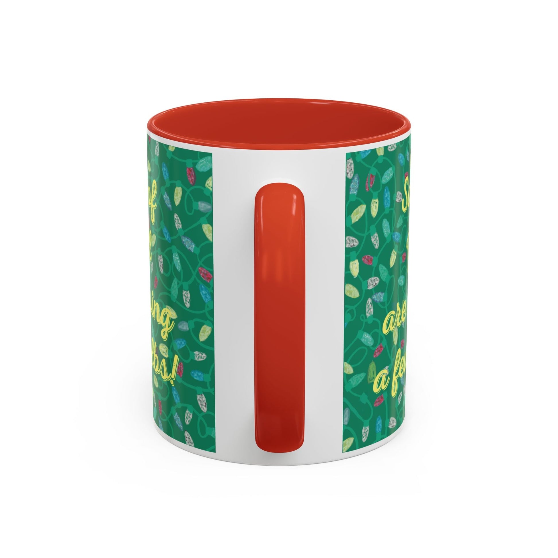 Missing Christmas Bulbs Accent Coffee Mug (11os & 15oz) - Blue Cava