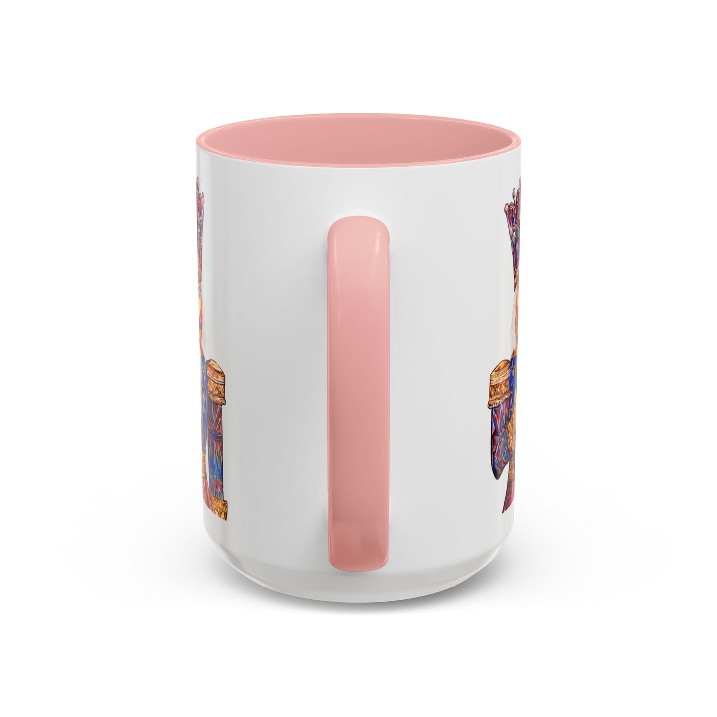 Nutcracker Two Tone Ceramic Coffee Mug - Festive Drinkware - Blue Cava