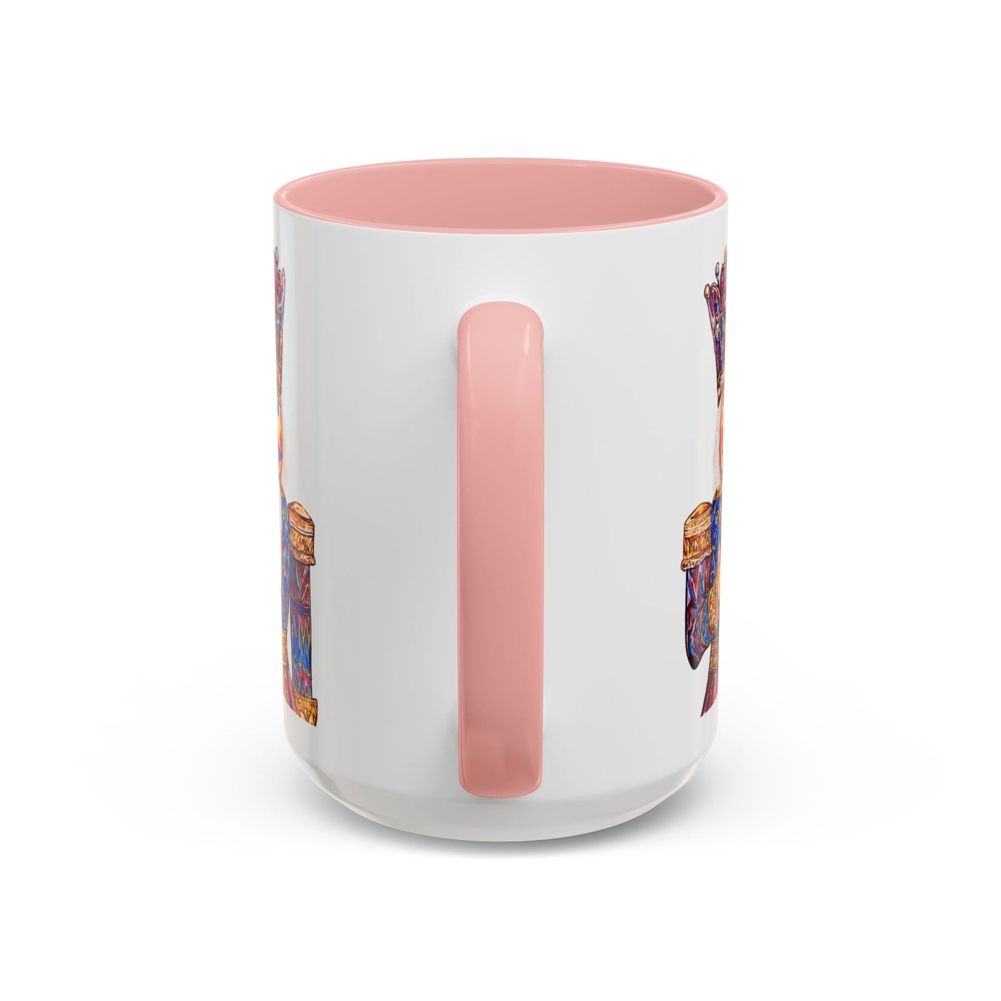 Nutcracker Two Tone Ceramic Coffee Mug - Festive Drinkware - Blue Cava