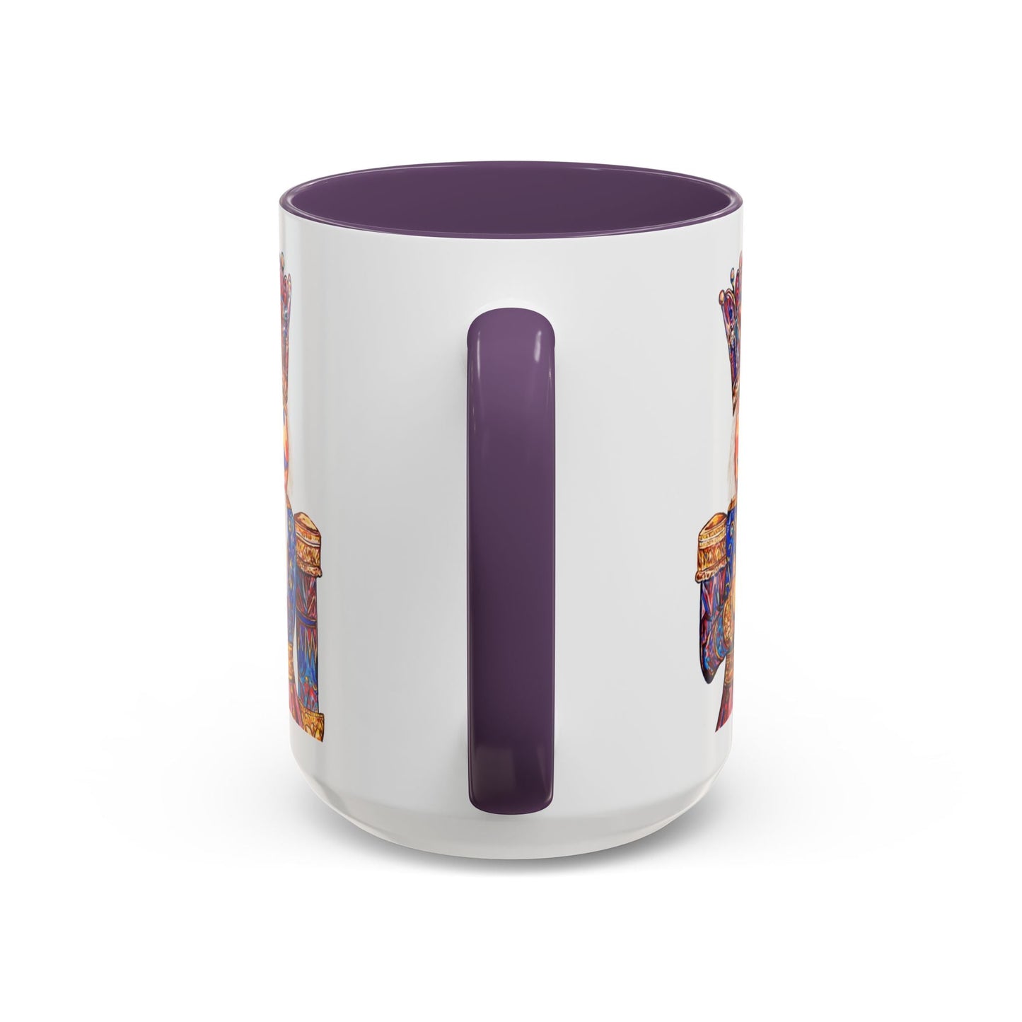 Nutcracker Two Tone Ceramic Coffee Mug - Festive Drinkware - Blue Cava