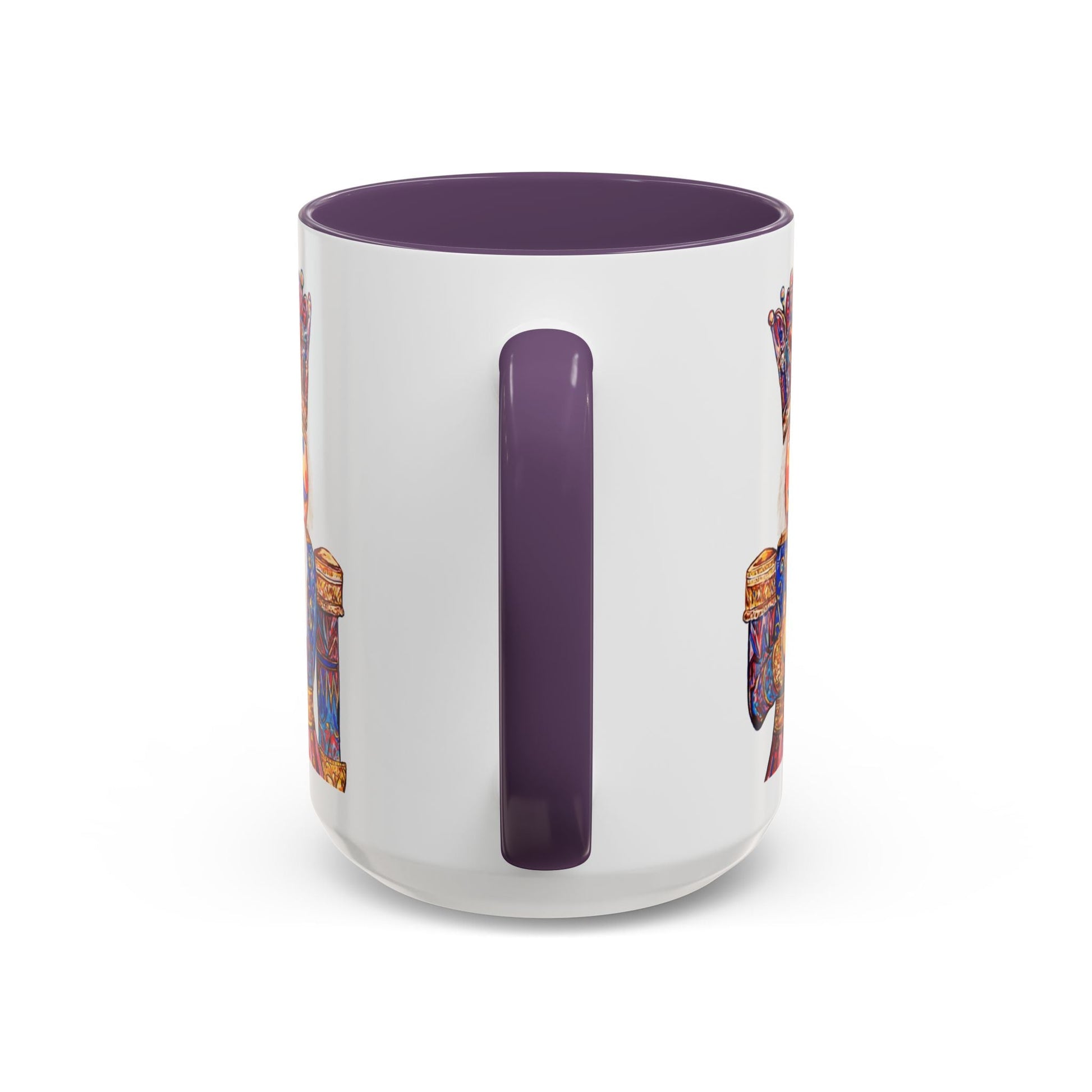 Nutcracker Two Tone Ceramic Coffee Mug - Festive Drinkware - Blue Cava