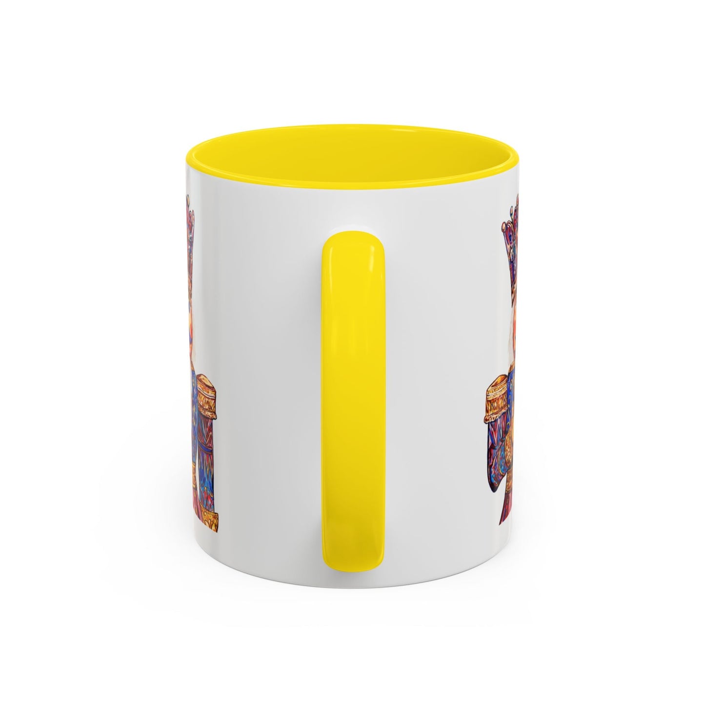 Nutcracker Two Tone Ceramic Coffee Mug - Festive Drinkware - Blue Cava