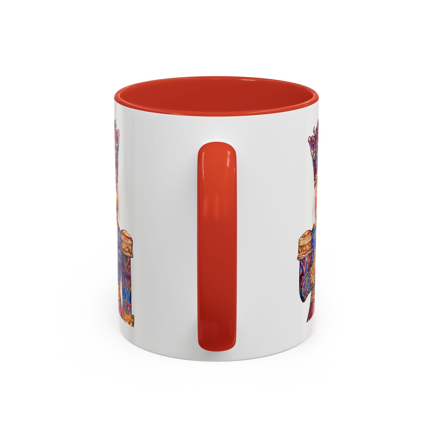 Nutcracker Two Tone Ceramic Coffee Mug - Festive Drinkware - Blue Cava