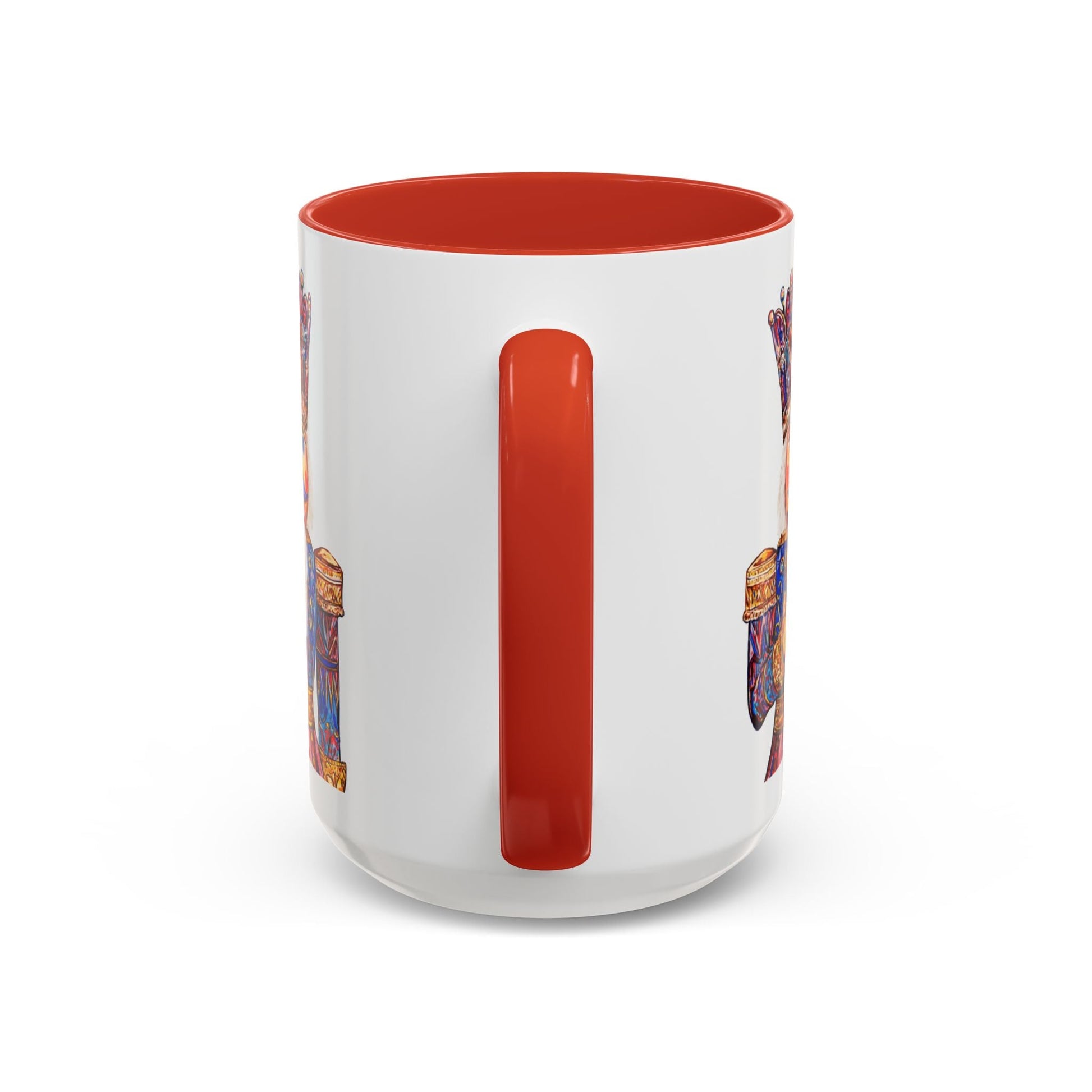 Nutcracker Two Tone Ceramic Coffee Mug - Festive Drinkware - Blue Cava