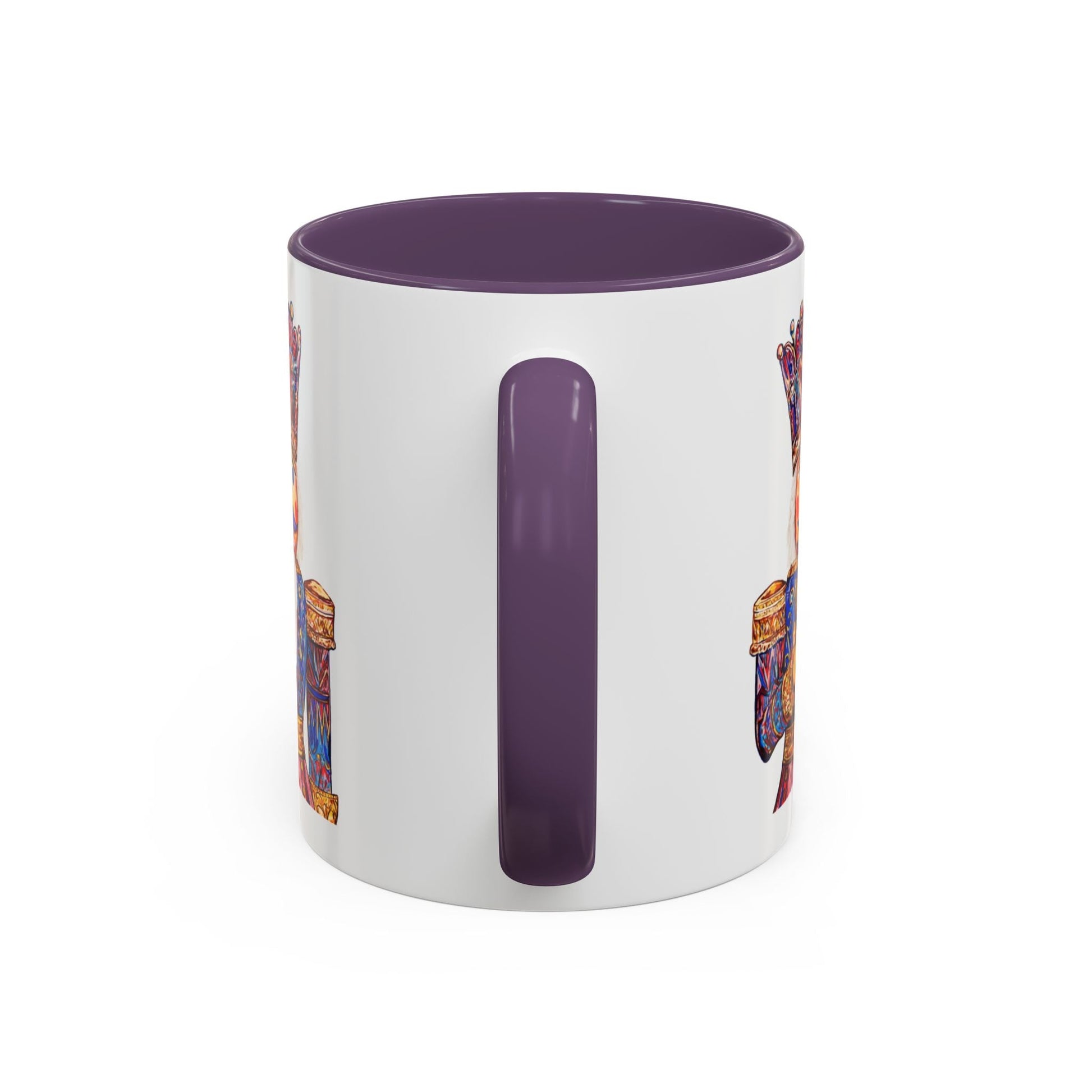 Nutcracker Two Tone Ceramic Coffee Mug - Festive Drinkware - Blue Cava