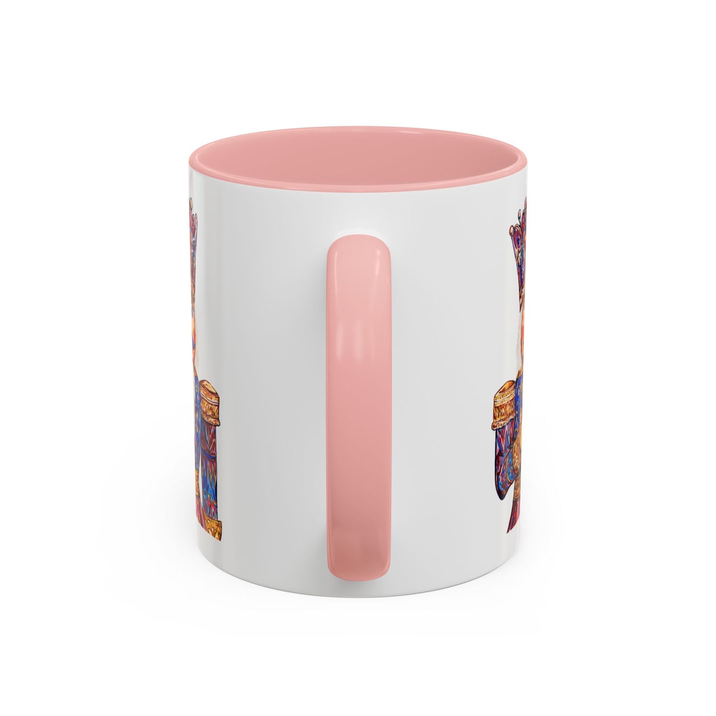 Nutcracker Two Tone Ceramic Coffee Mug - Festive Drinkware - Blue Cava