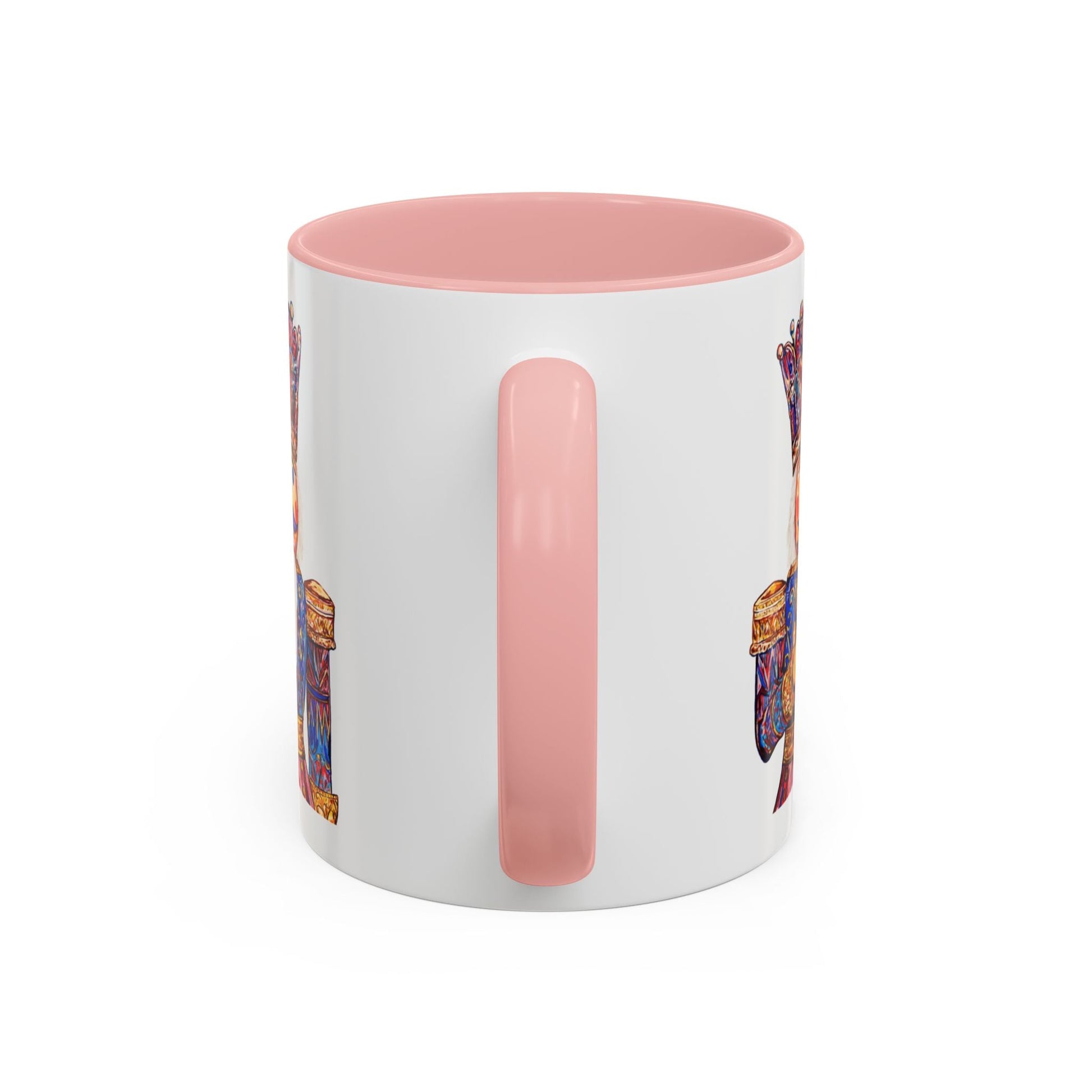Nutcracker Two Tone Ceramic Coffee Mug - Festive Drinkware - Blue Cava