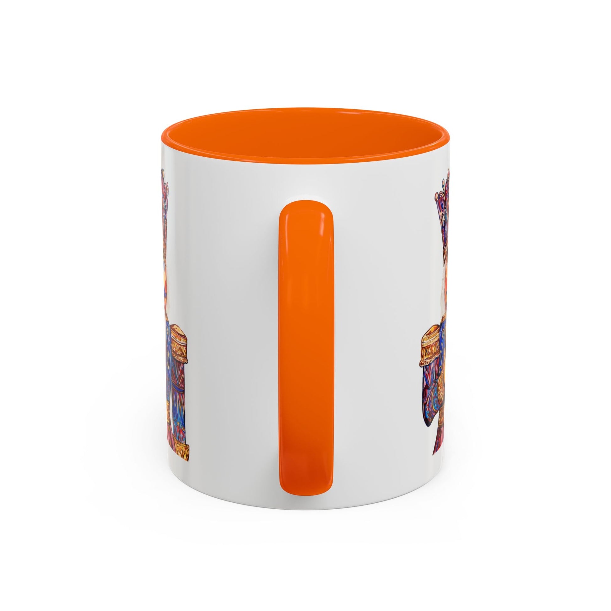Nutcracker Two Tone Ceramic Coffee Mug - Festive Drinkware - Blue Cava