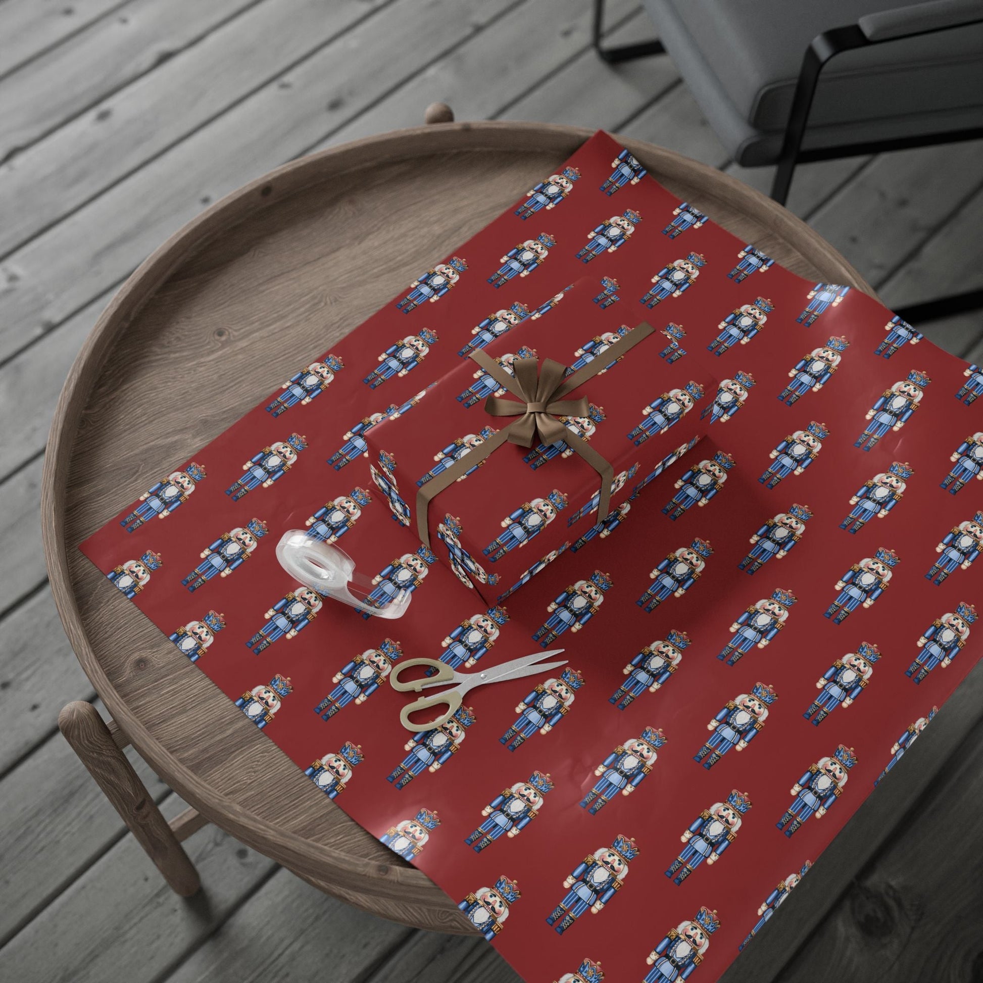 Nutcracker Wrapping Paper – Fun Gift Wrap, Christmas, - Blue Cava