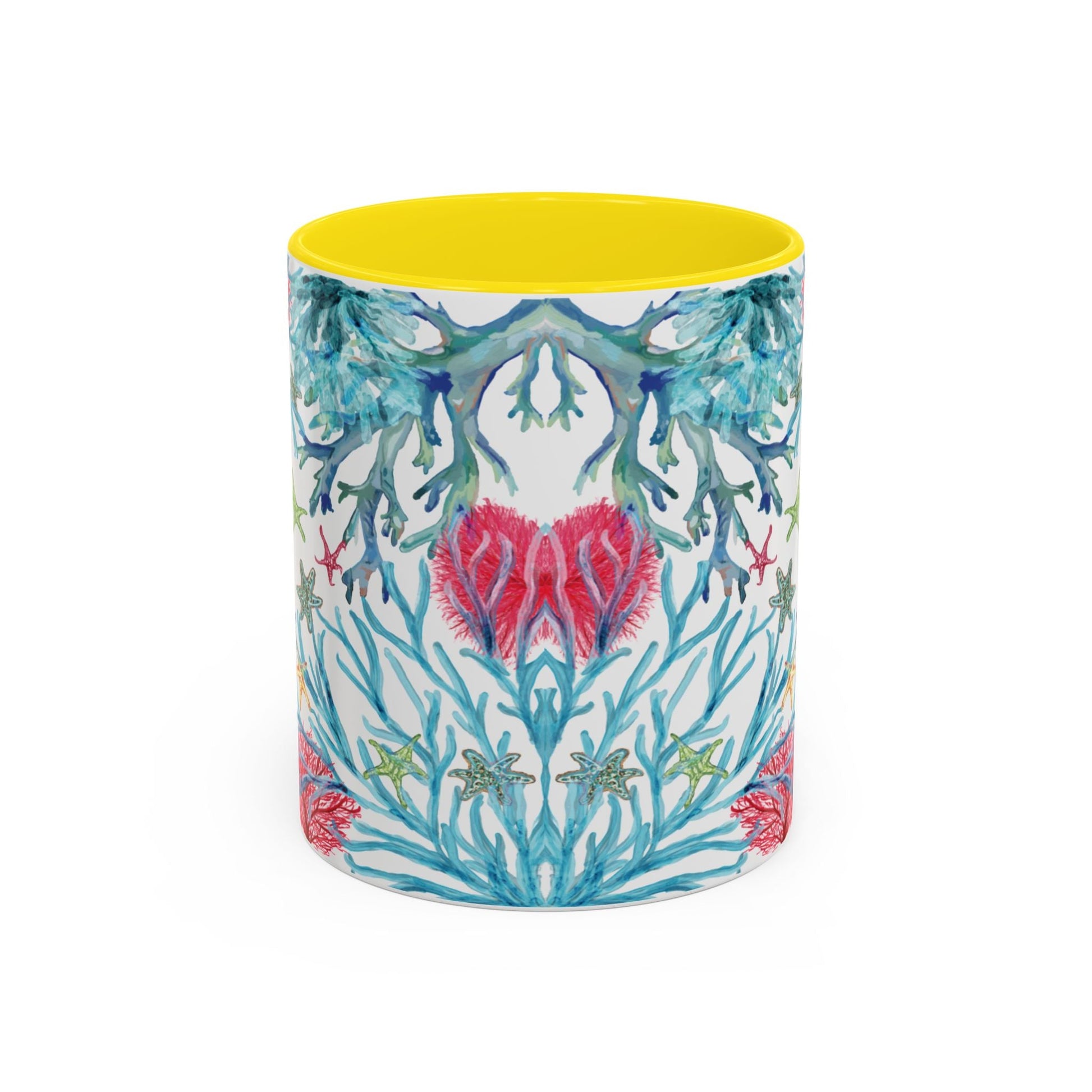 Ocean - Inspired Two Tone Ceramic Mug - 11 oz & 15 oz - Blue Cava