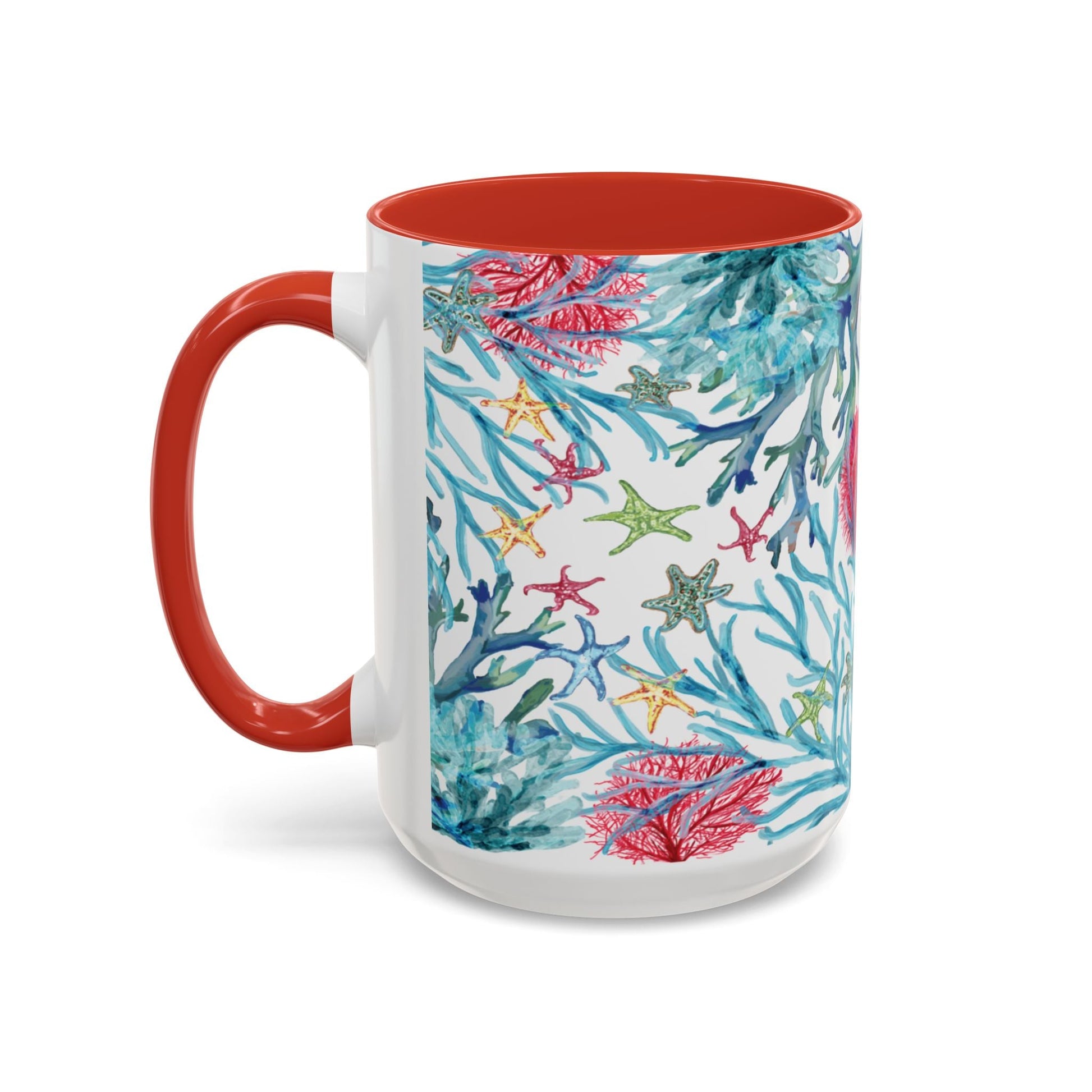 Ocean - Inspired Two Tone Ceramic Mug - 11 oz & 15 oz - Blue Cava