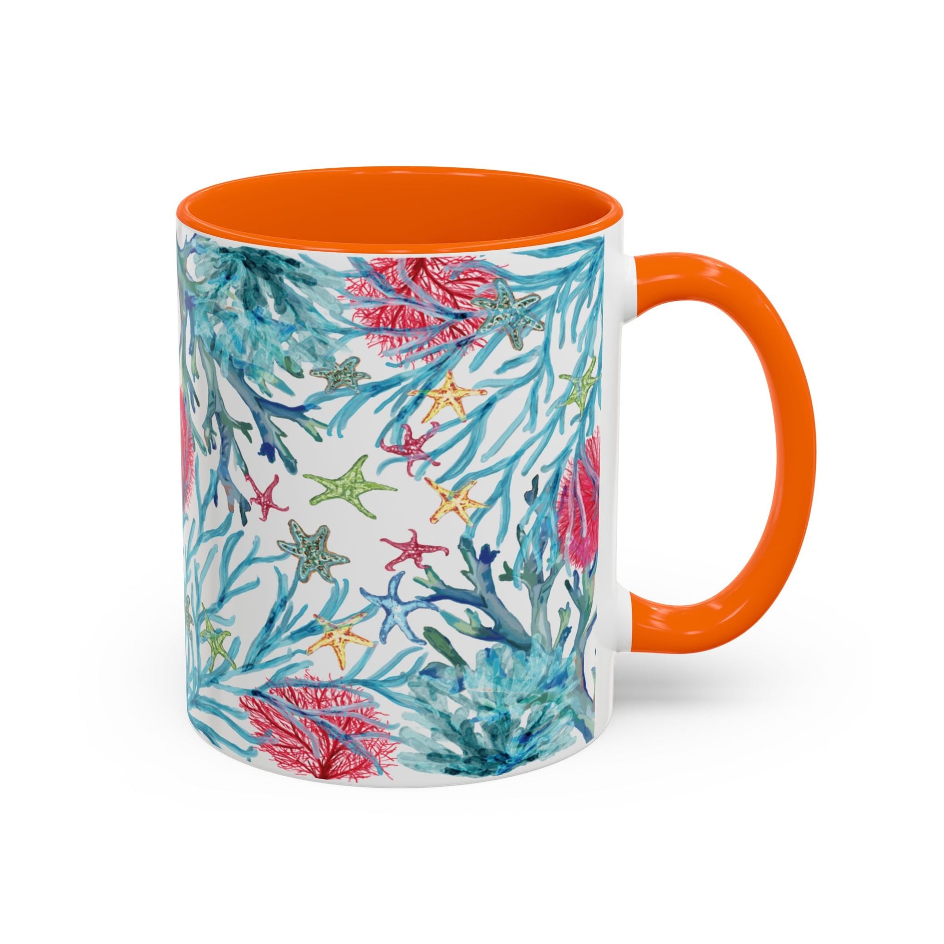 Ocean - Inspired Two Tone Ceramic Mug - 11 oz & 15 oz - Blue Cava