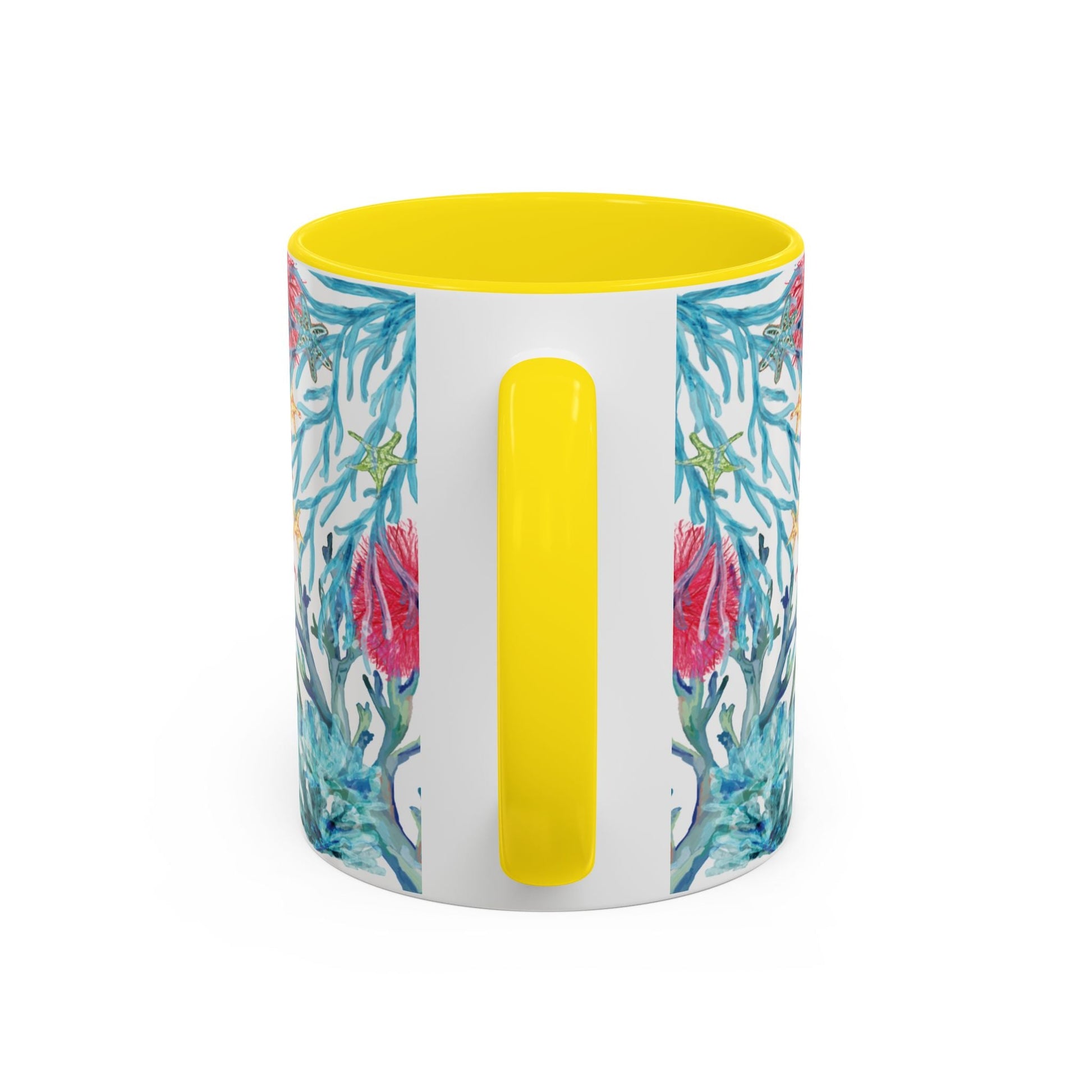 Ocean - Inspired Two Tone Ceramic Mug - 11 oz & 15 oz - Blue Cava