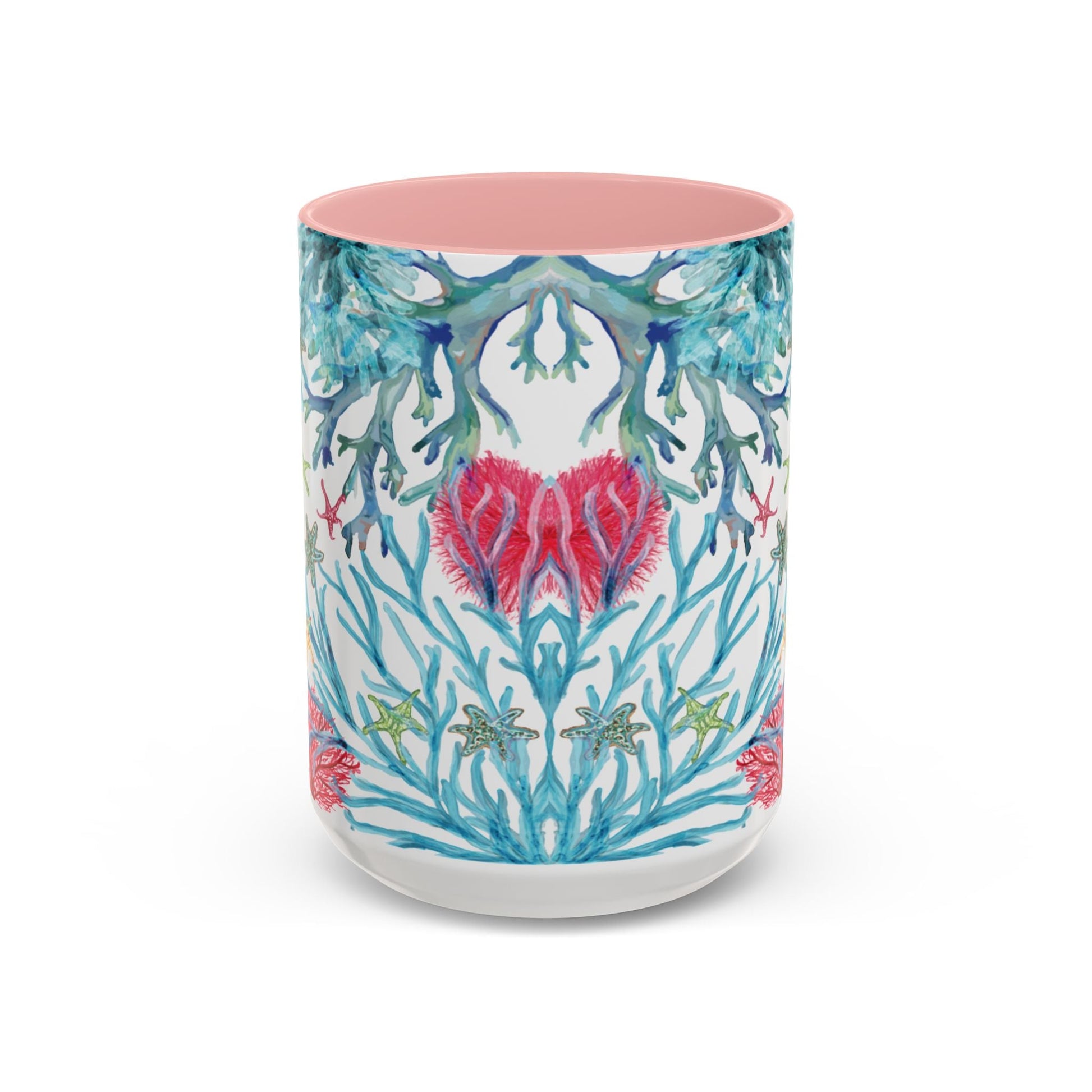 Ocean - Inspired Two Tone Ceramic Mug - 11 oz & 15 oz - Blue Cava
