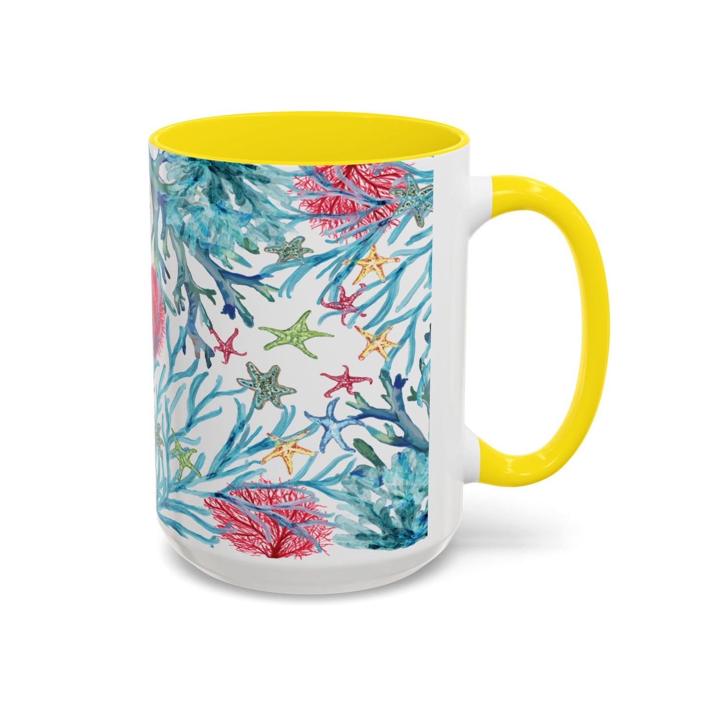 Ocean - Inspired Two Tone Ceramic Mug - 11 oz & 15 oz - Blue Cava