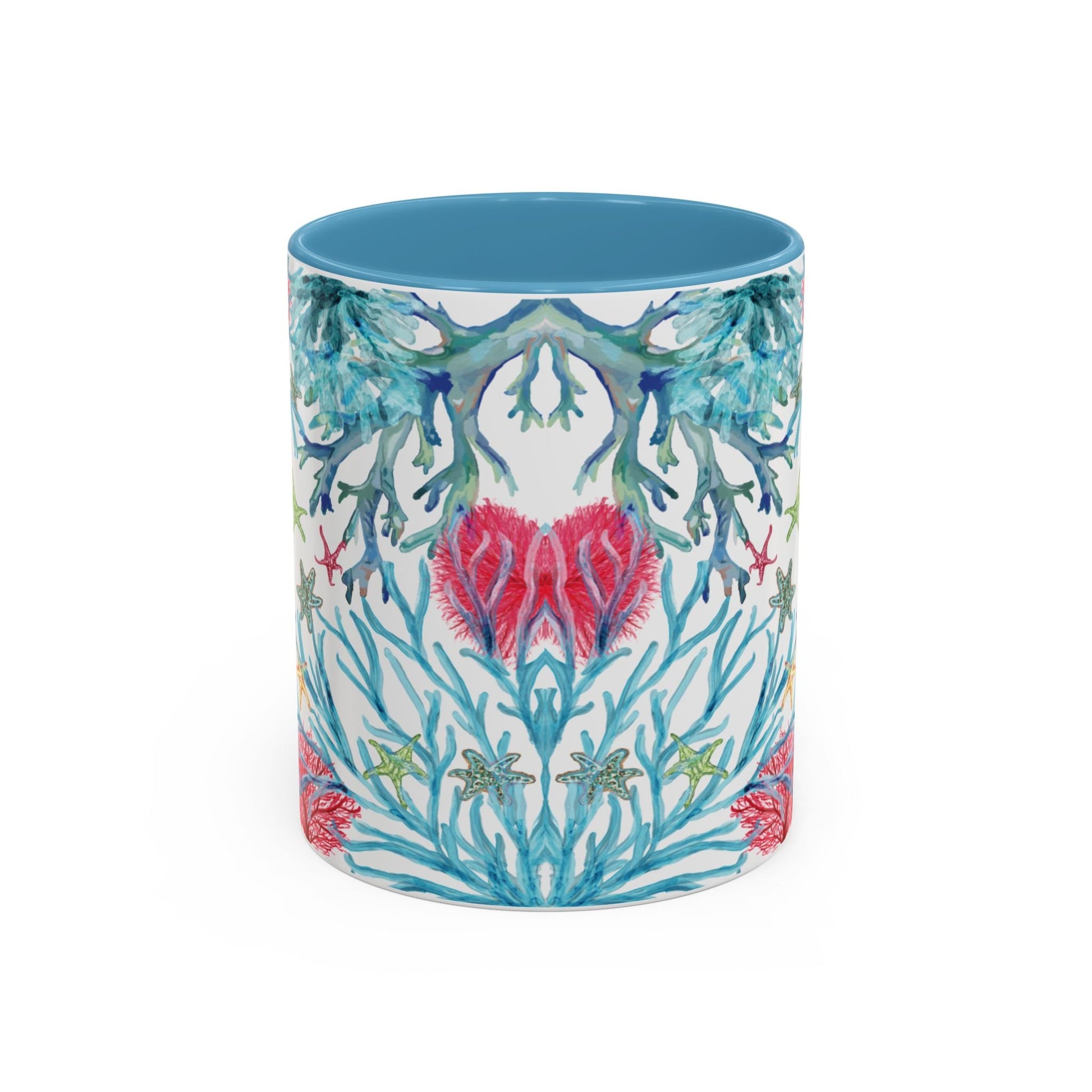 Ocean - Inspired Two Tone Ceramic Mug - 11 oz & 15 oz - Blue Cava