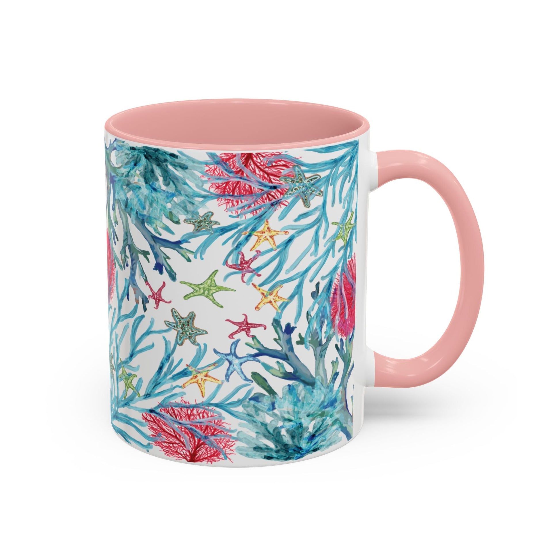 Ocean - Inspired Two Tone Ceramic Mug - 11 oz & 15 oz - Blue Cava