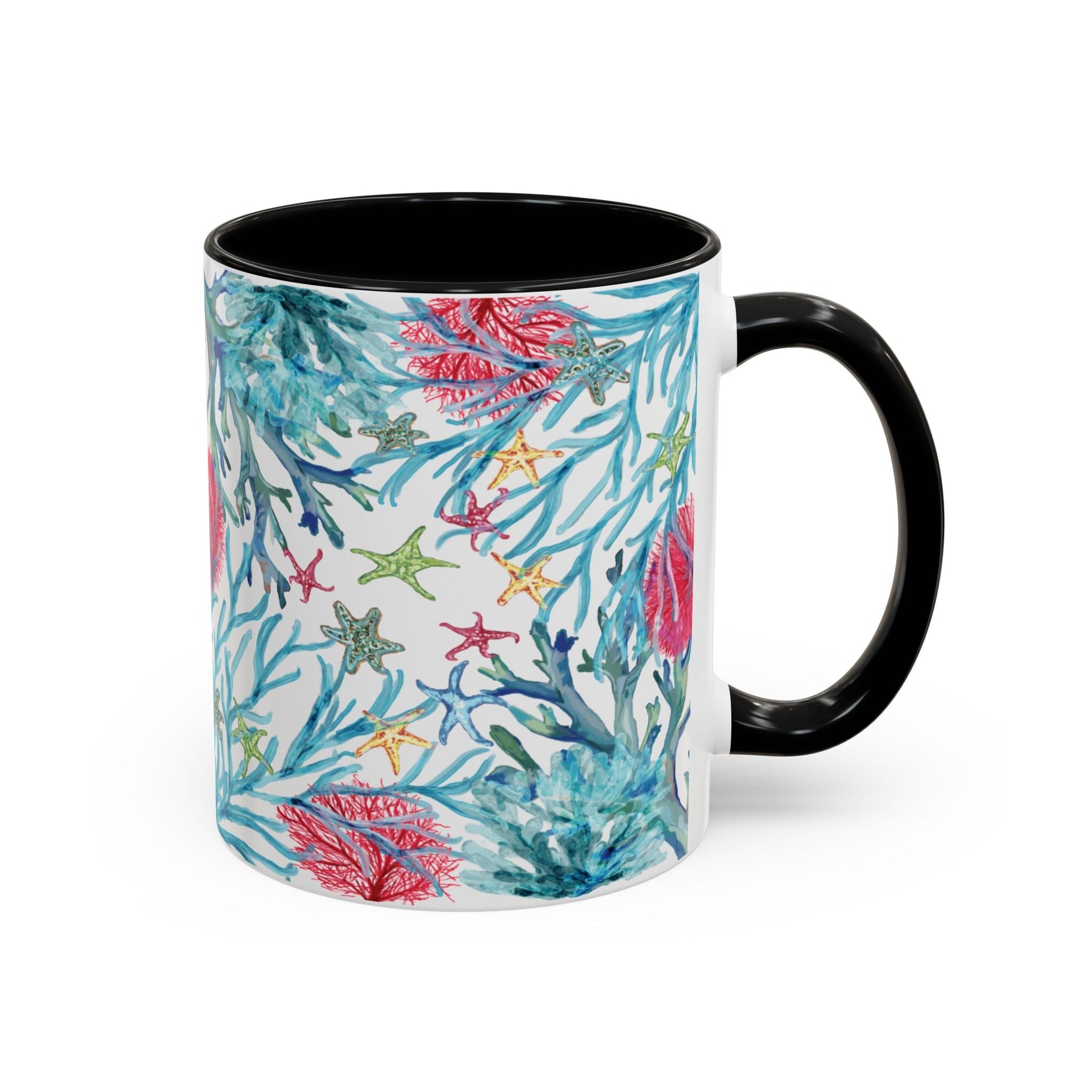 Ocean - Inspired Two Tone Ceramic Mug - 11 oz & 15 oz - Blue Cava