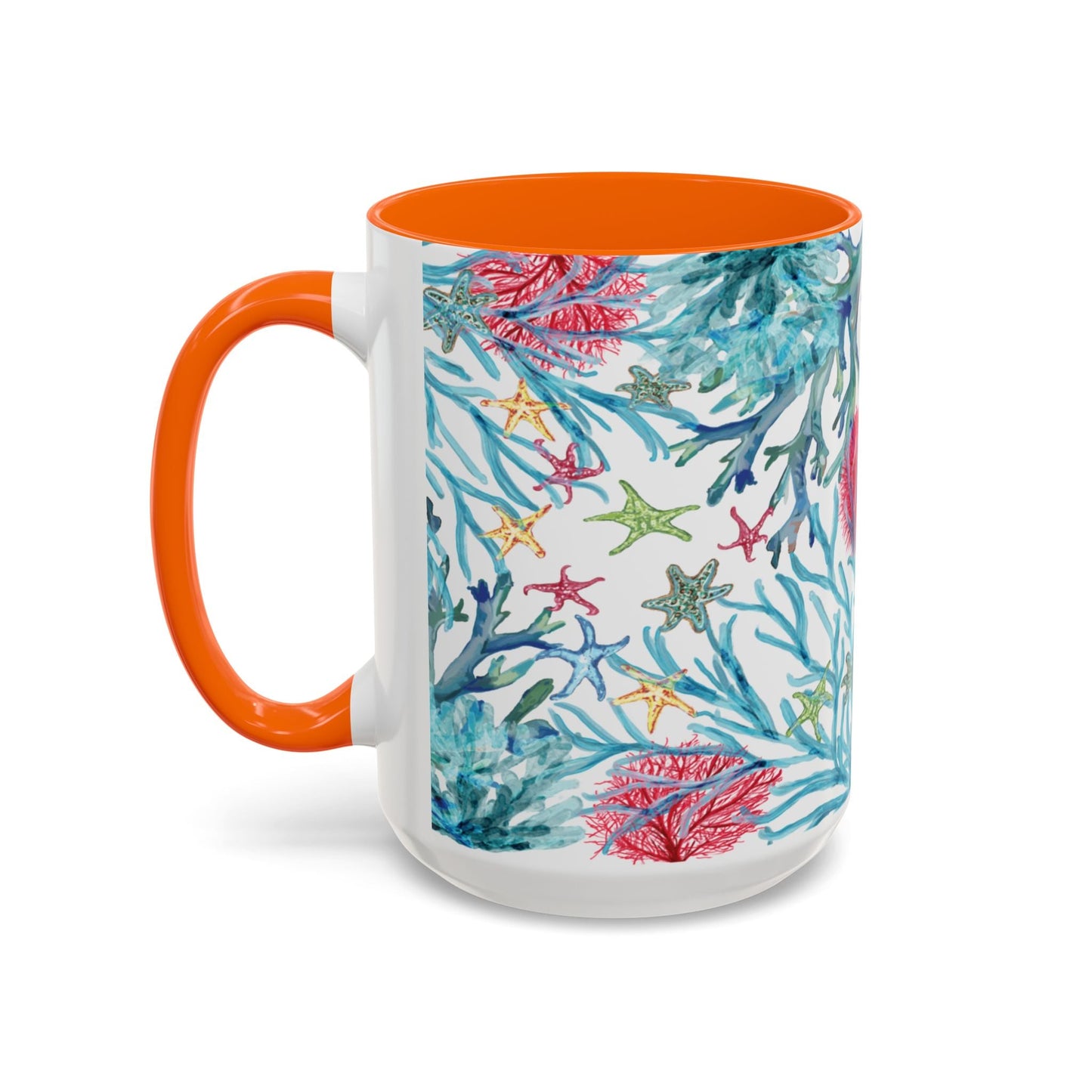 Ocean - Inspired Two Tone Ceramic Mug - 11 oz & 15 oz - Blue Cava