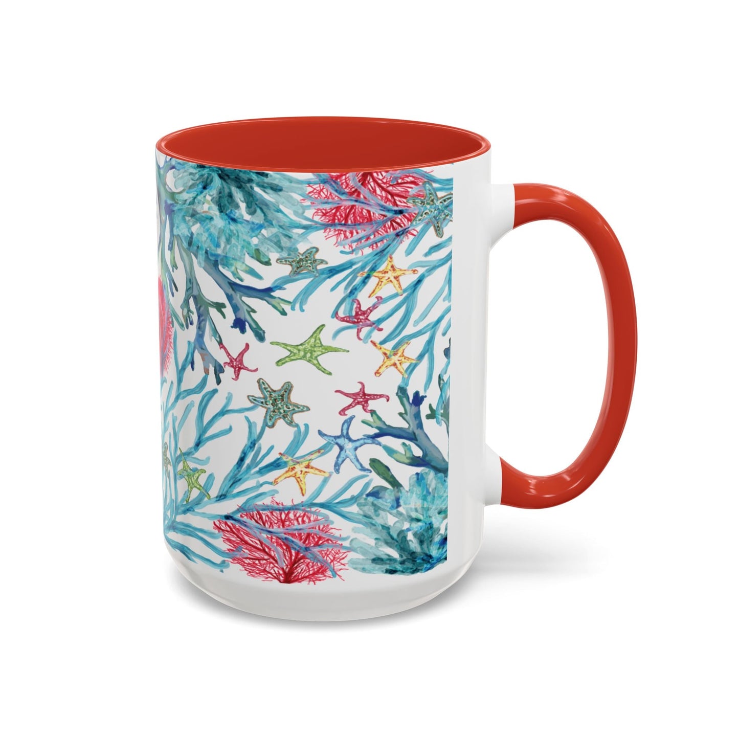 Ocean - Inspired Two Tone Ceramic Mug - 11 oz & 15 oz - Blue Cava