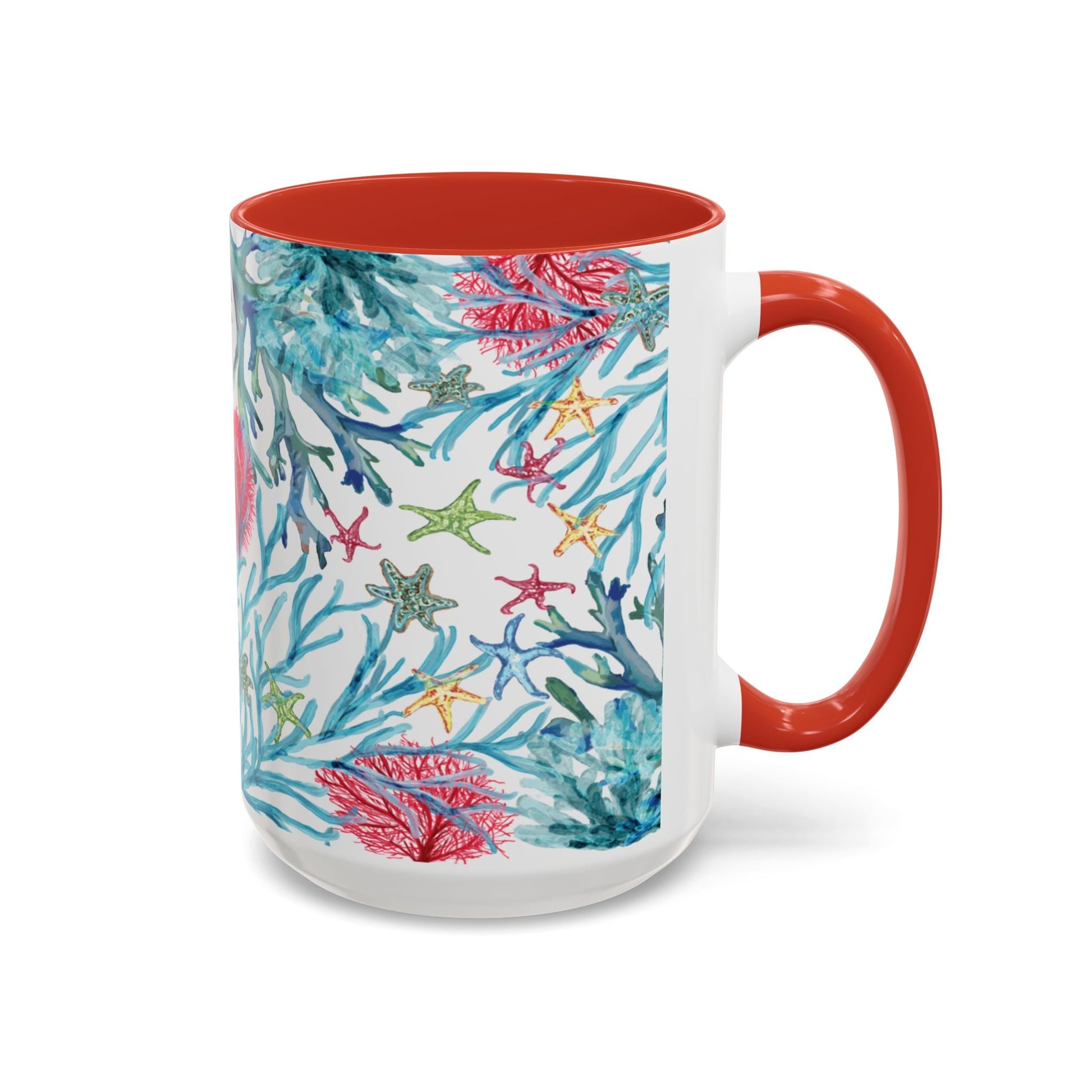 Ocean - Inspired Two Tone Ceramic Mug - 11 oz & 15 oz - Blue Cava