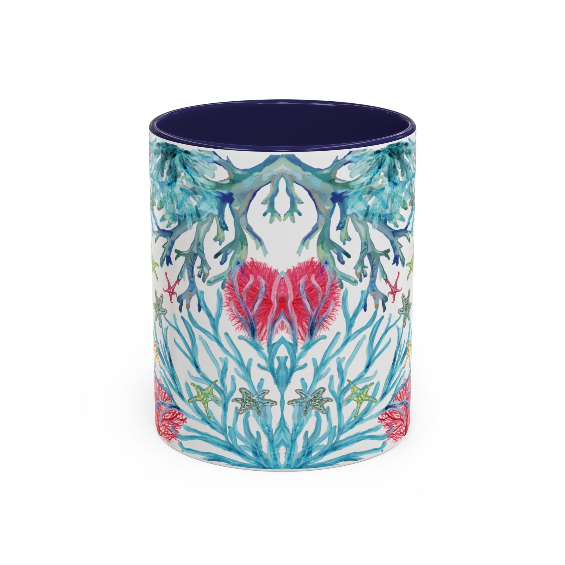 Ocean - Inspired Two Tone Ceramic Mug - 11 oz & 15 oz - Blue Cava
