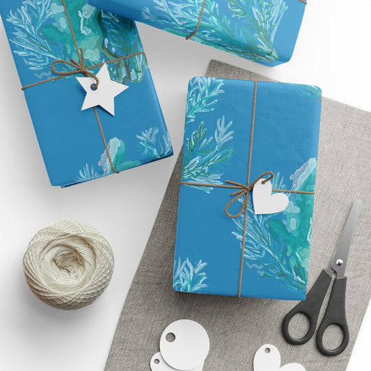 Ocean - Inspired Wrapping Paper for Eco - Friendly Gifts - Blue Cava