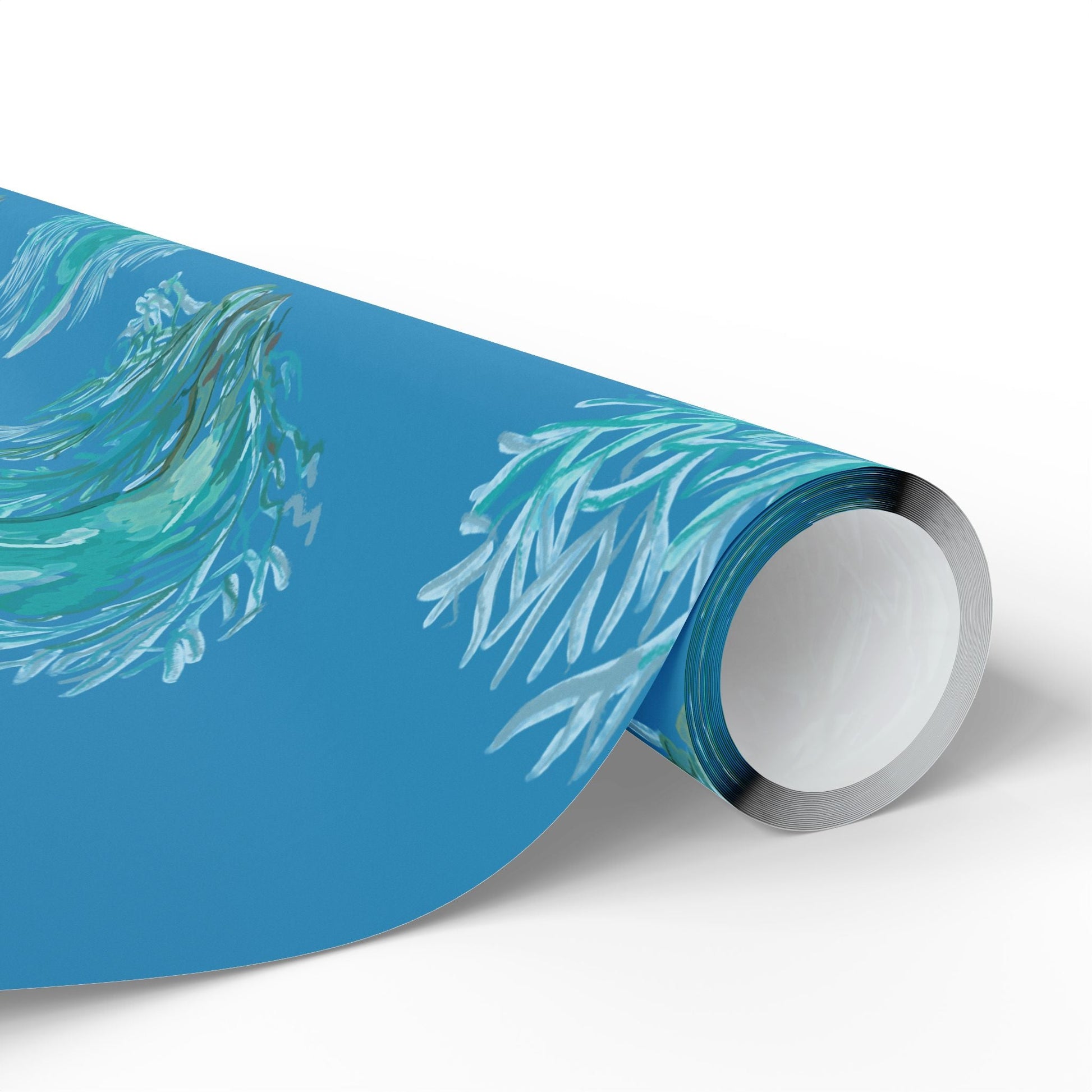 Ocean - Inspired Wrapping Paper for Eco - Friendly Gifts - Blue Cava