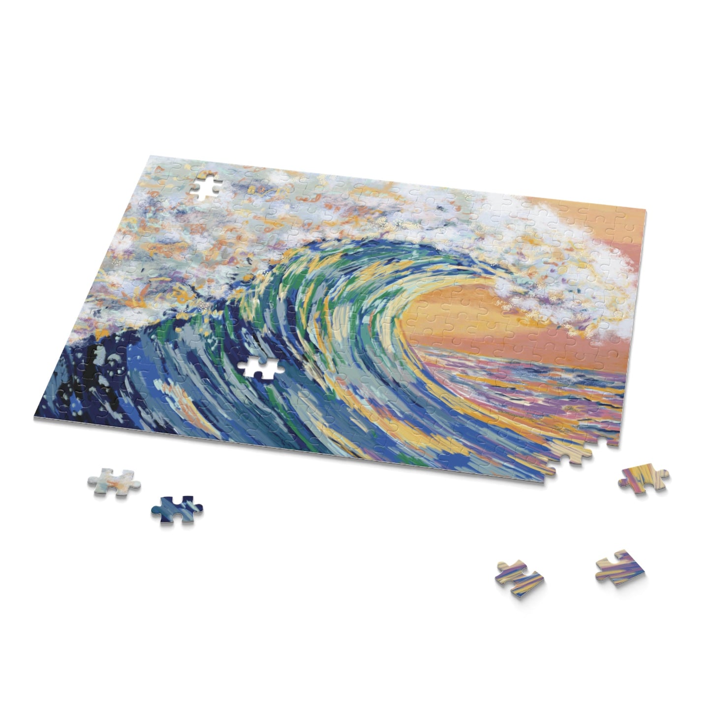 Ocean Waves Puzzles - Blue Cava