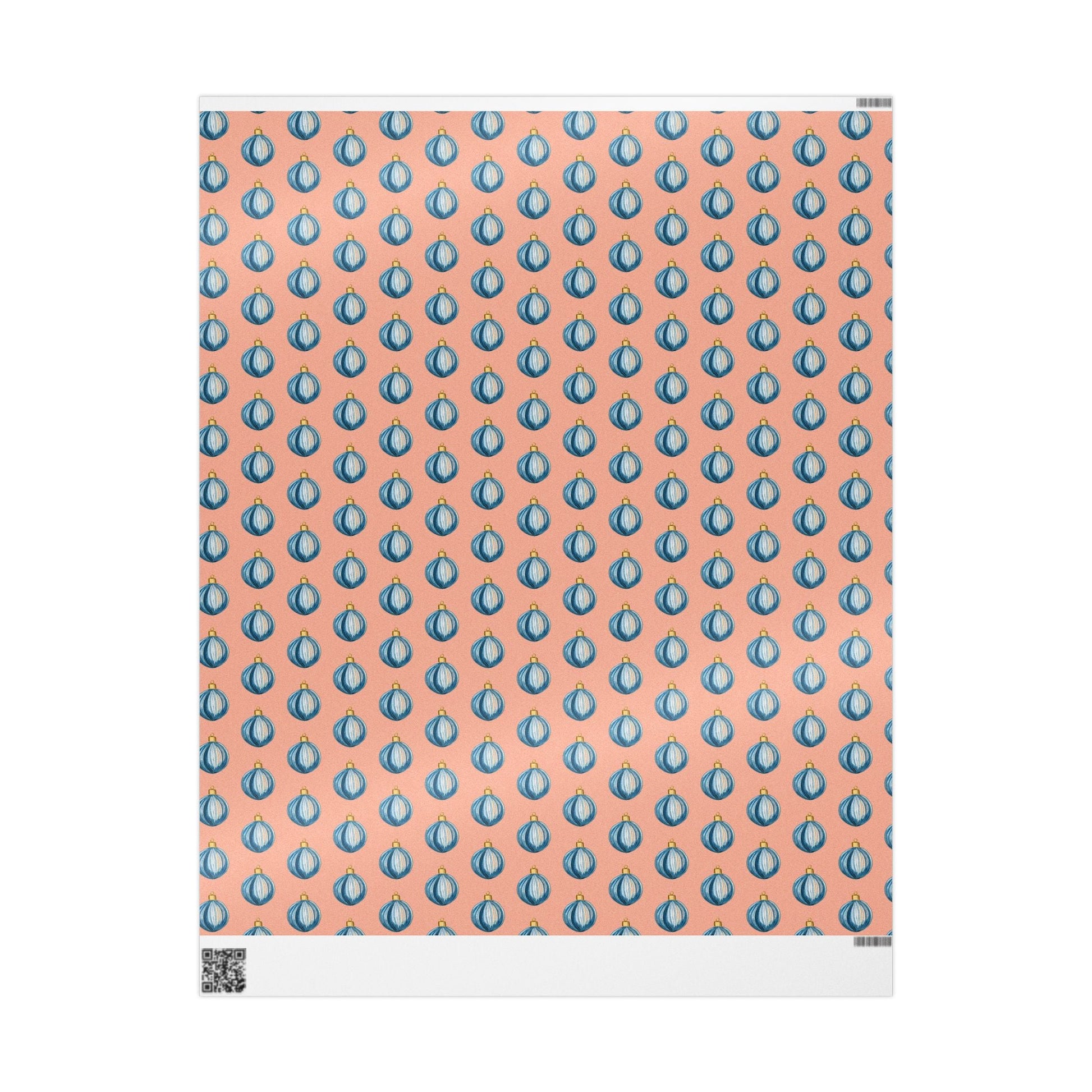 Ornament Striped Wrapping Papers - Blue Cava