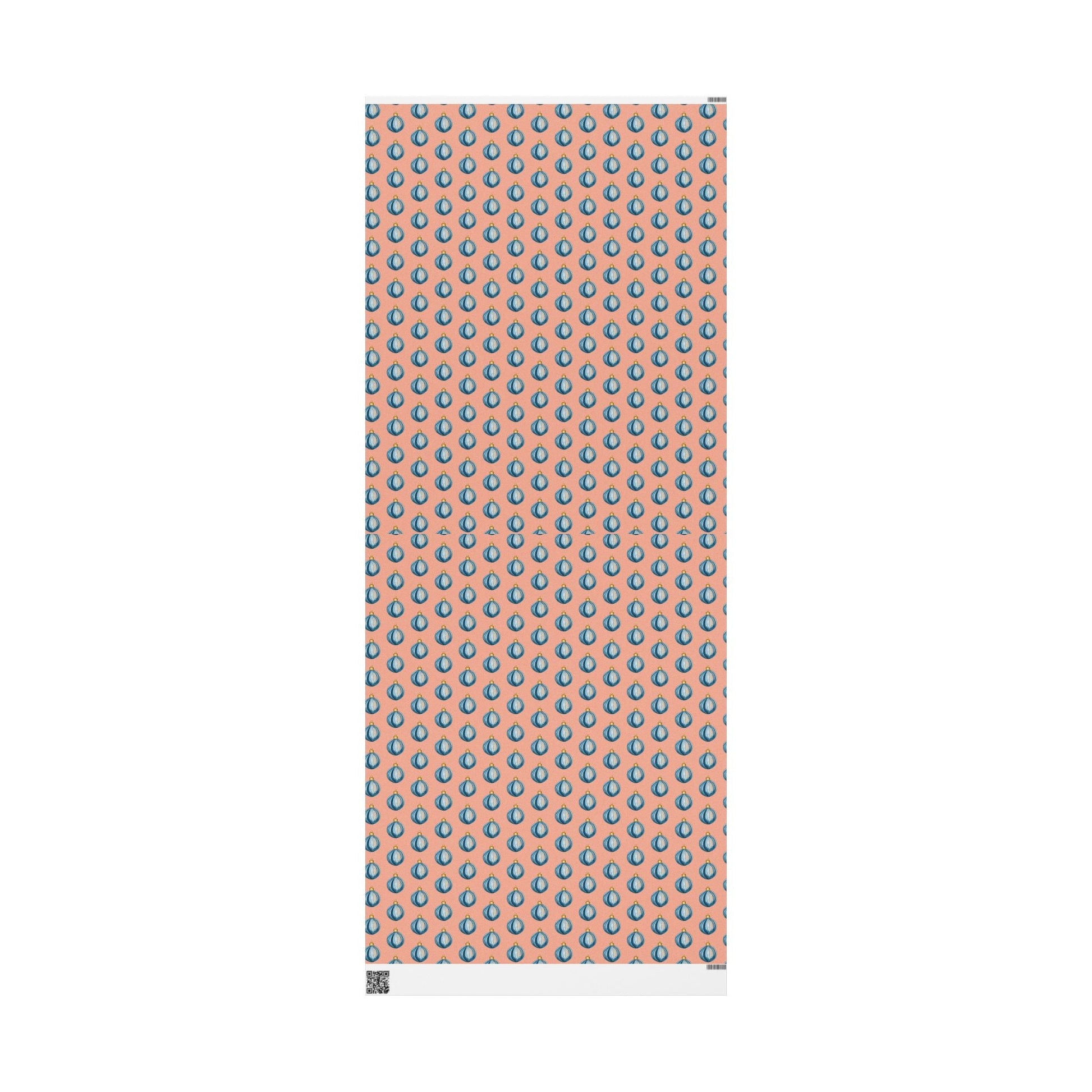 Ornament Striped Wrapping Papers - Blue Cava