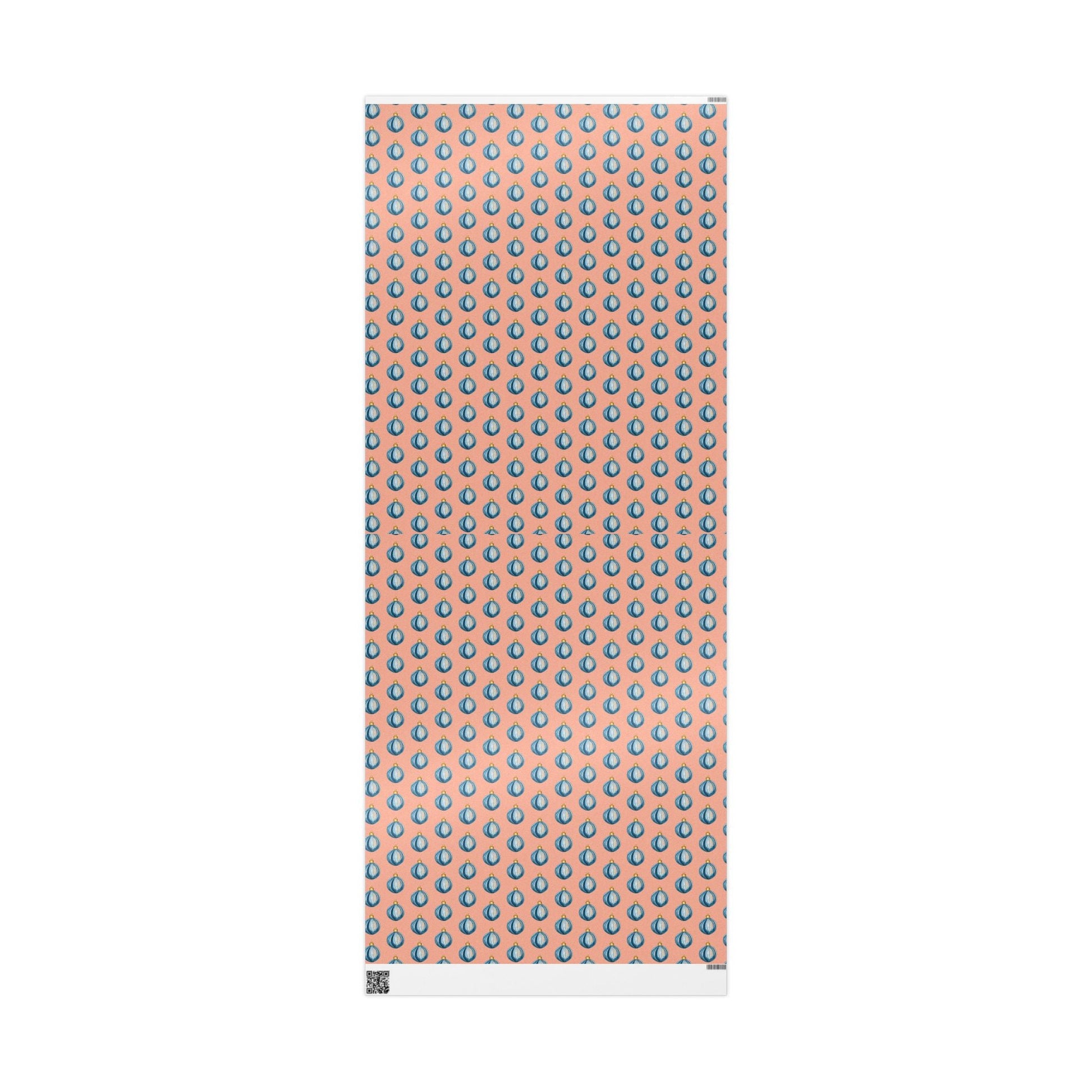Ornament Striped Wrapping Papers - Blue Cava